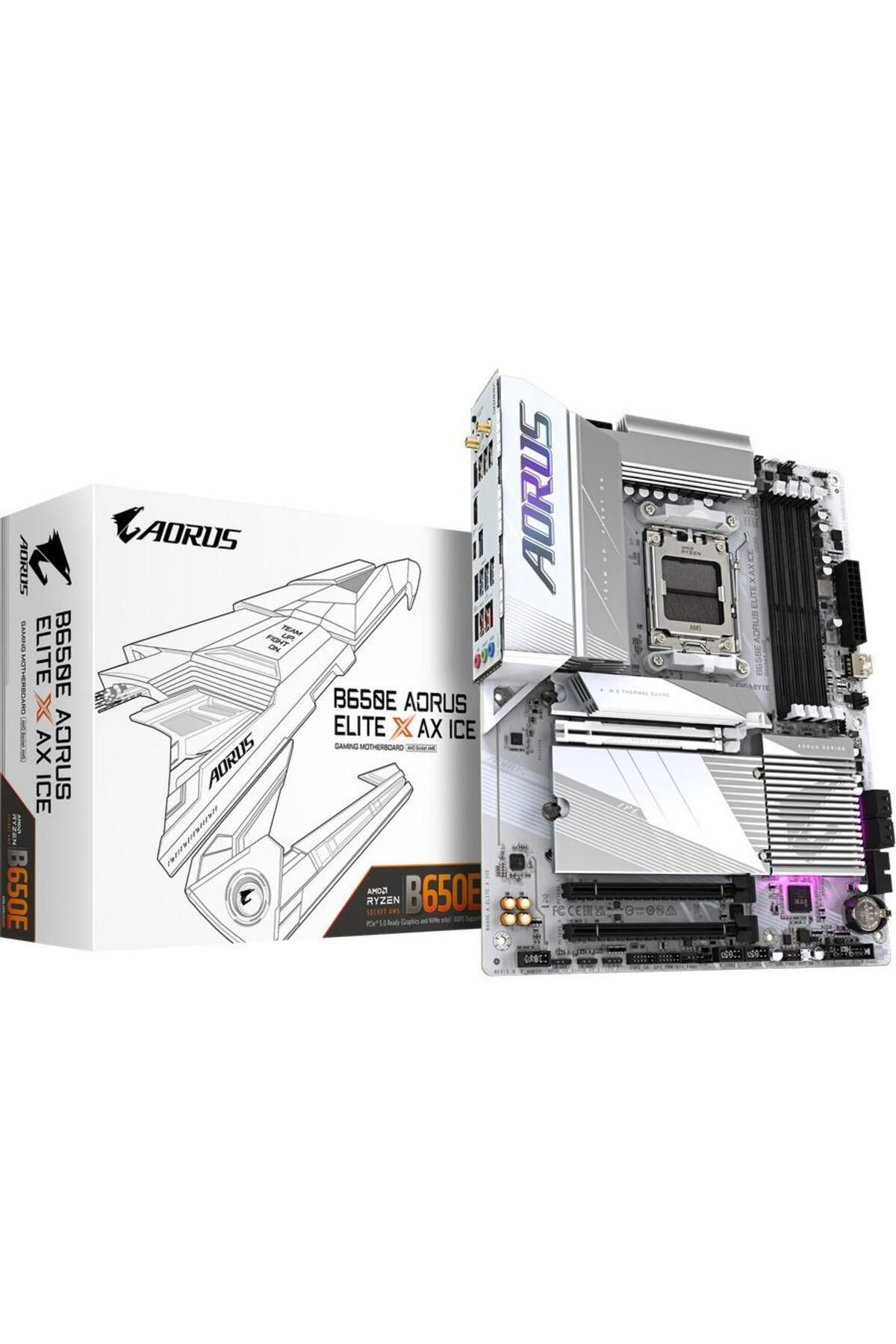 Gigabyte-Motherboard GIGABYTE B650E AORUS ELITE X ICE, AM5, DDR5, ATX, Wireless, Bluetooth 4