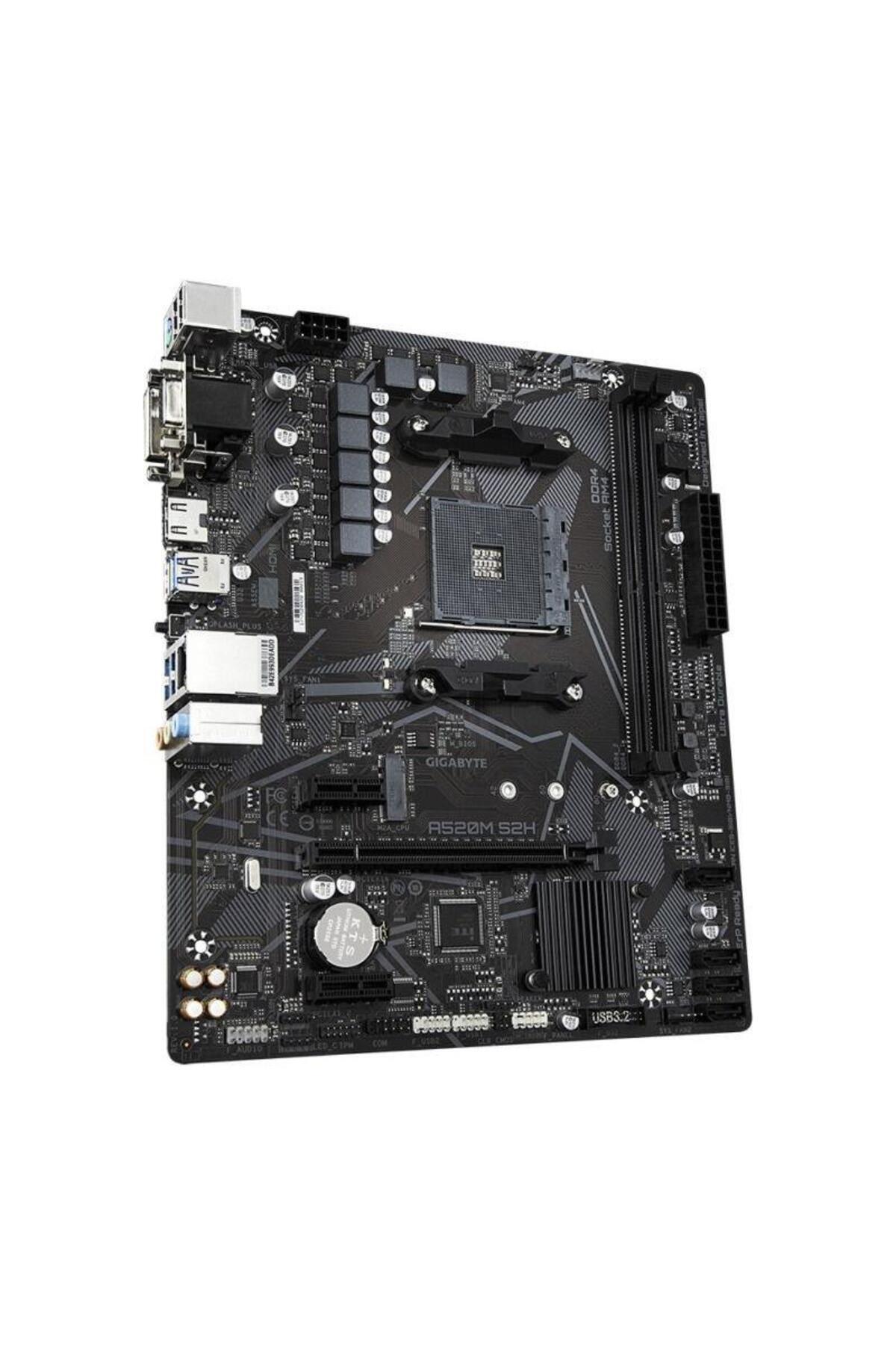 Gigabyte-GIGABYTE A520M S2H motherboard, AMD A520, AM4, mATX 1