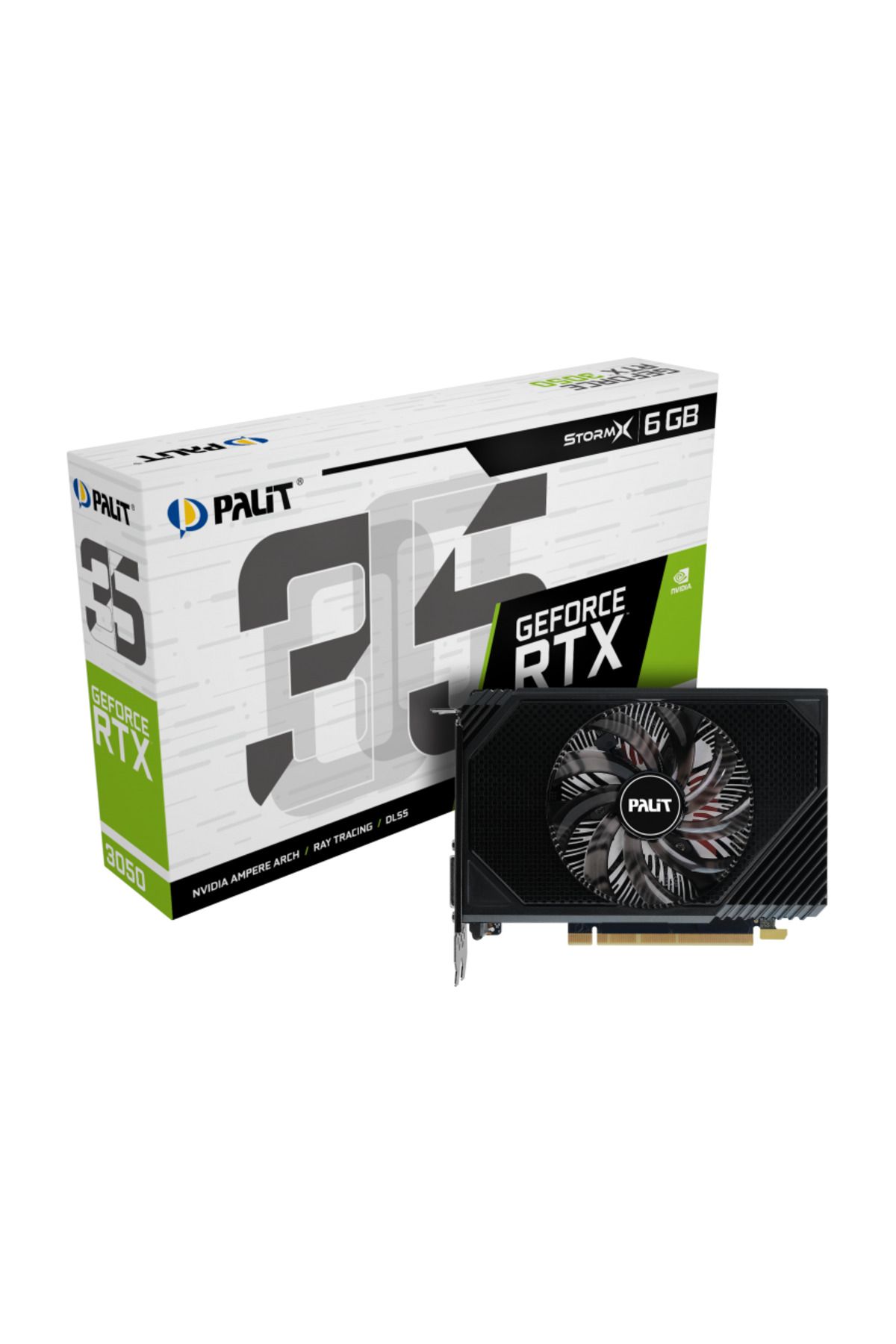 PALIT-Placa video Palit GeForce RTX 3050 StormX 6GB GDDR6 96-bit 5