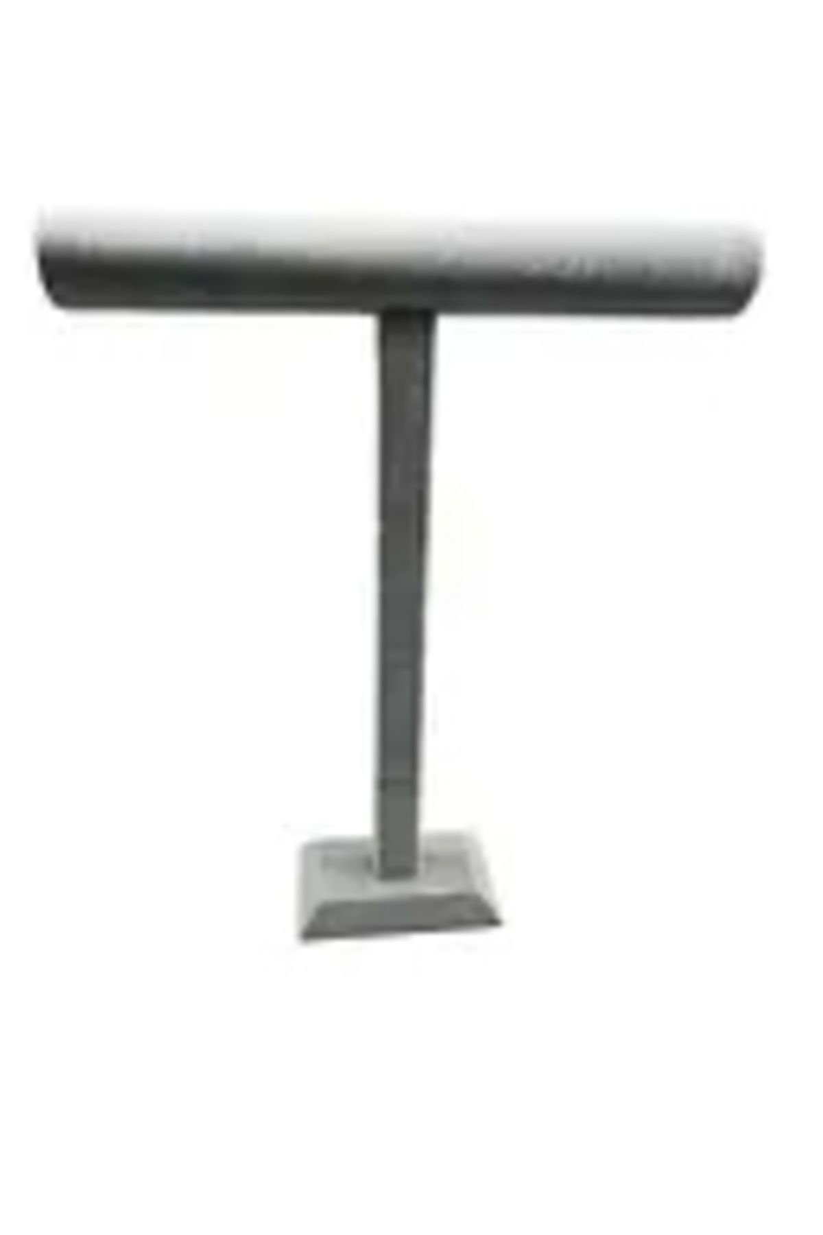 MeGass Dekor Εγχώριας Παραγωγής Suede Coated Grey Color Long 48/41 Cm Κολιέ Βάση Οθόνης Tasbih - One Size