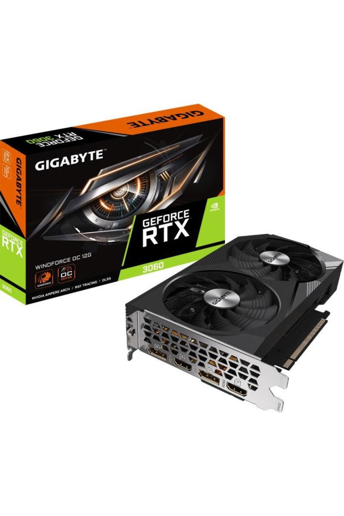 Gigabyte-Placa video GIGABYTE GeForce RTX 3060 WINDFORCE OC Rev 2.0 12GB GDDR6 192-bit 8