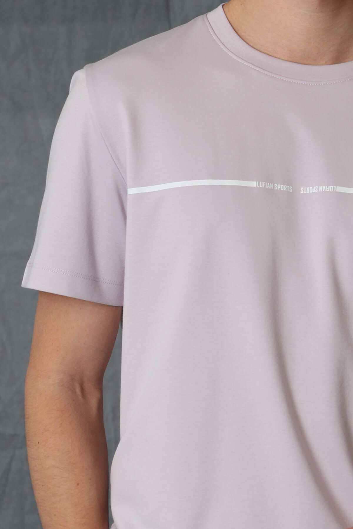 Lufian-Carny Men's Basic T-Shirt Lilac 3