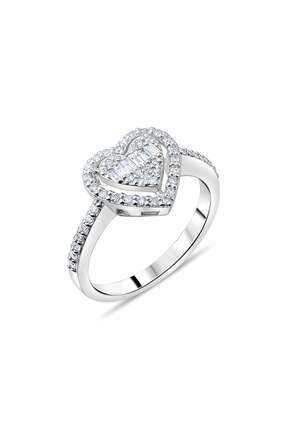 Lial Diamond 0.23 Karat Baget Pırlanta Yüzük, Gerçek Pırlanta, Sertifikalı Mü...