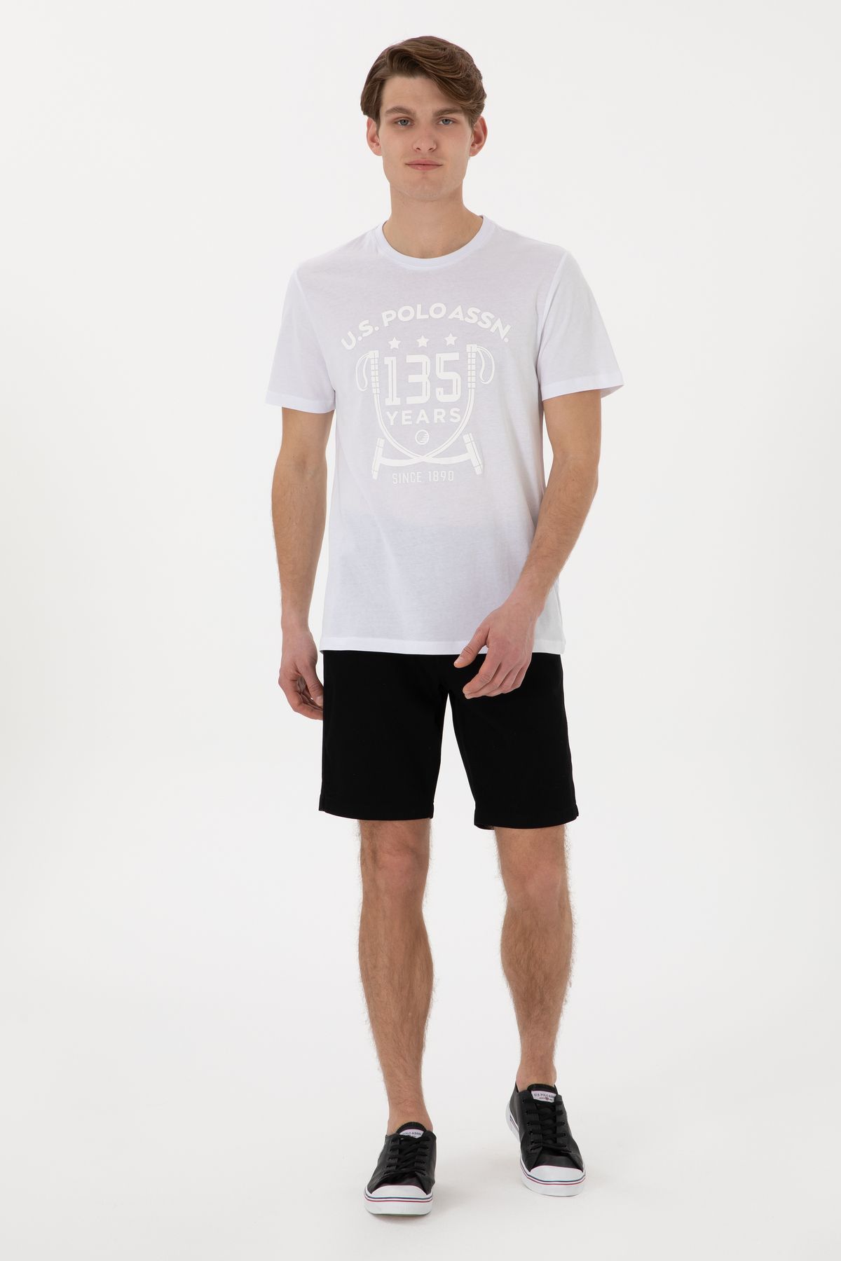 شورت مردانه مشکی بافت 50299172-VR046 U.S. Polo Assn.