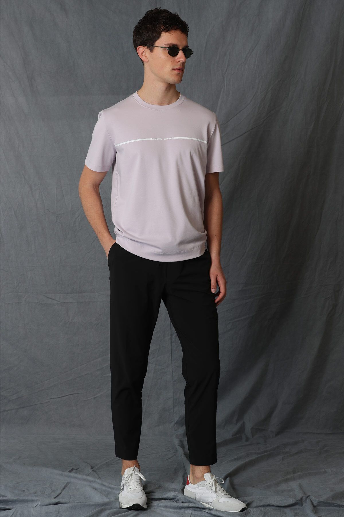 Lufian-Carny Men's Basic T-Shirt Lilac 5