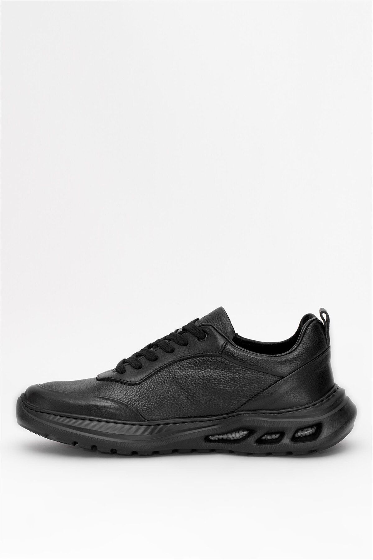 MARCOMEN-Men Black Casual Clothes Genuine Leather Shoes 3