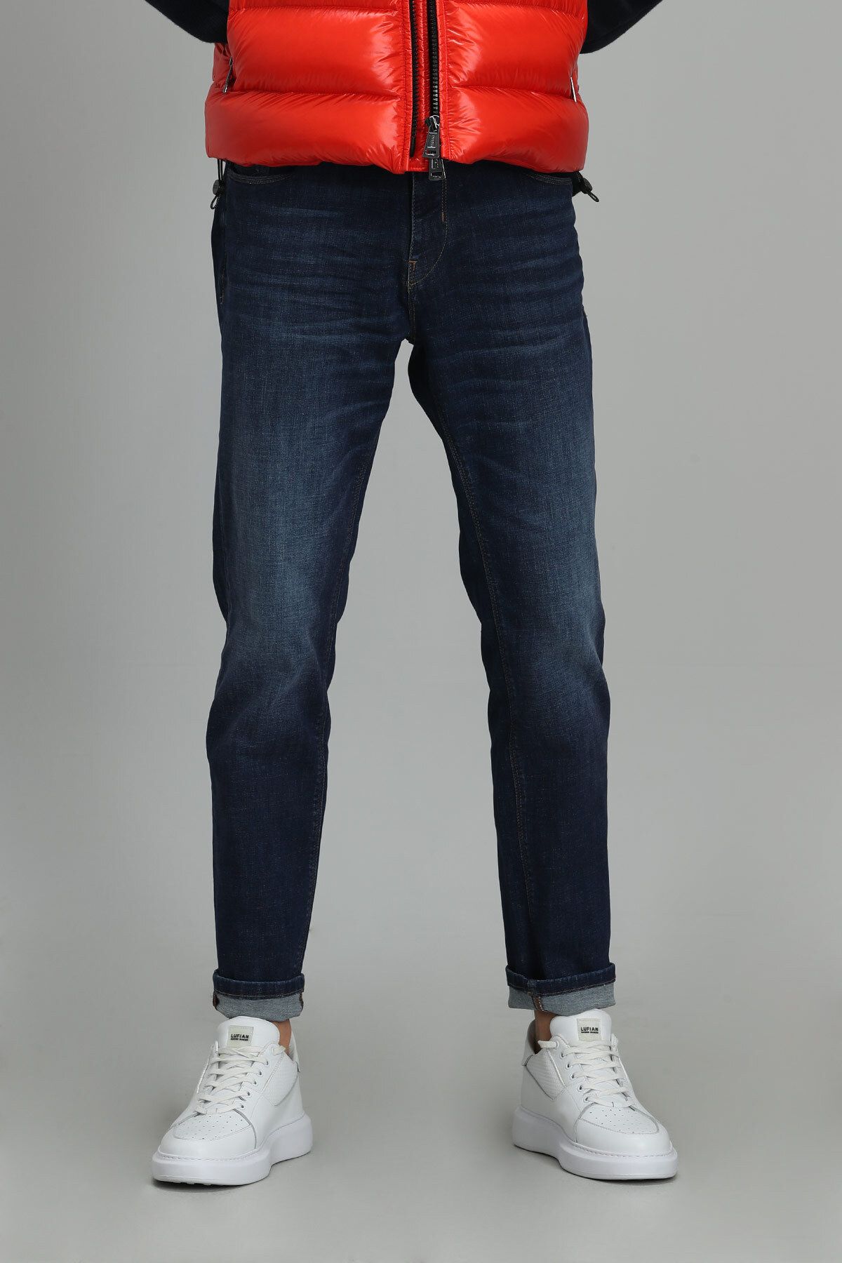 Lufian-Joan Smart Jean Men's Trousers Slim Fit Blue 2