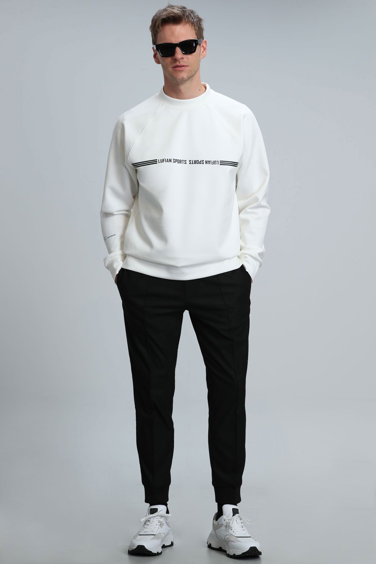 Lufian-Range Herren-Sweatshirt Off White 2