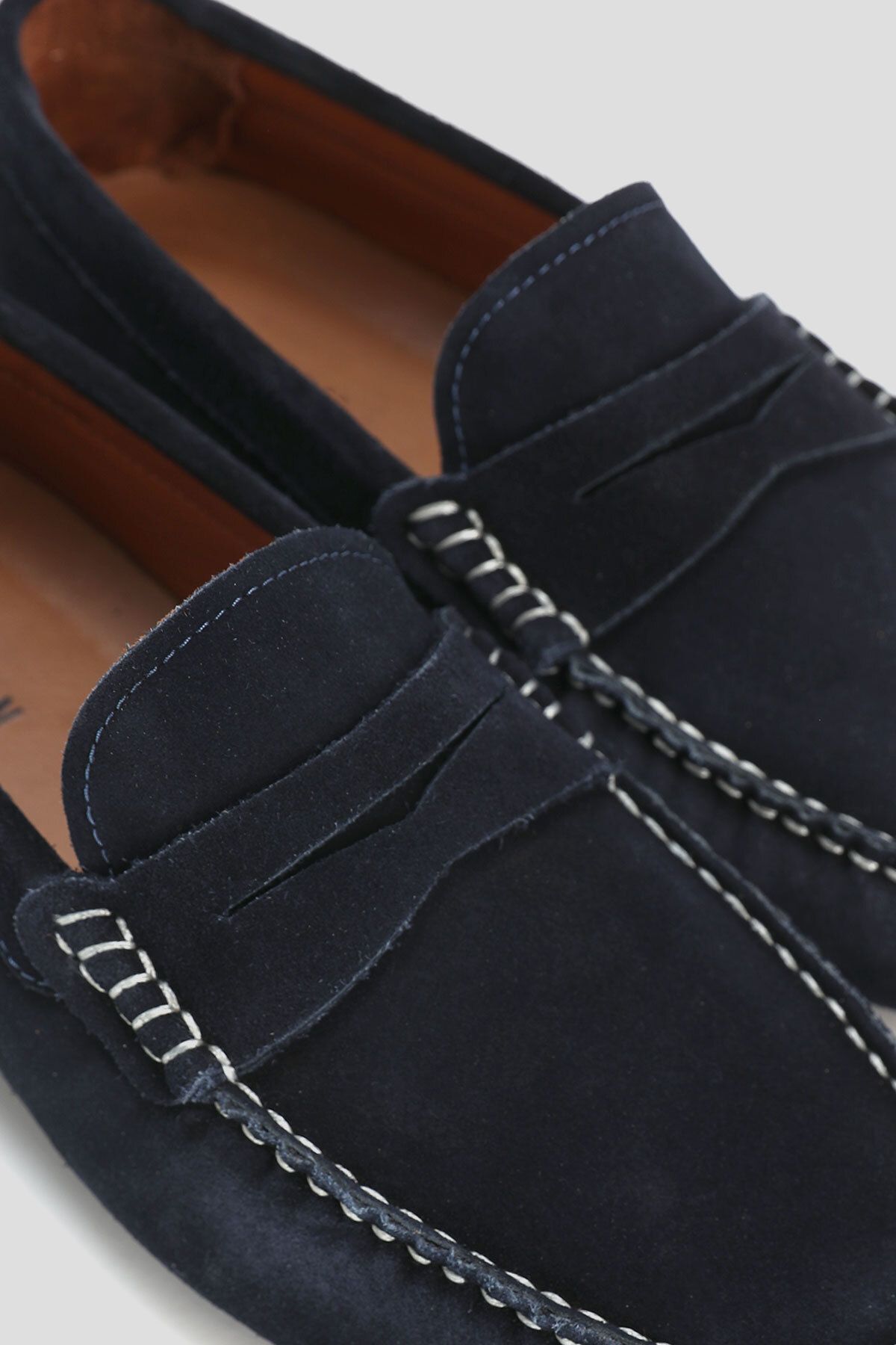 Lufian-Stroll Suede Loafer Shoes Navy Blue 4
