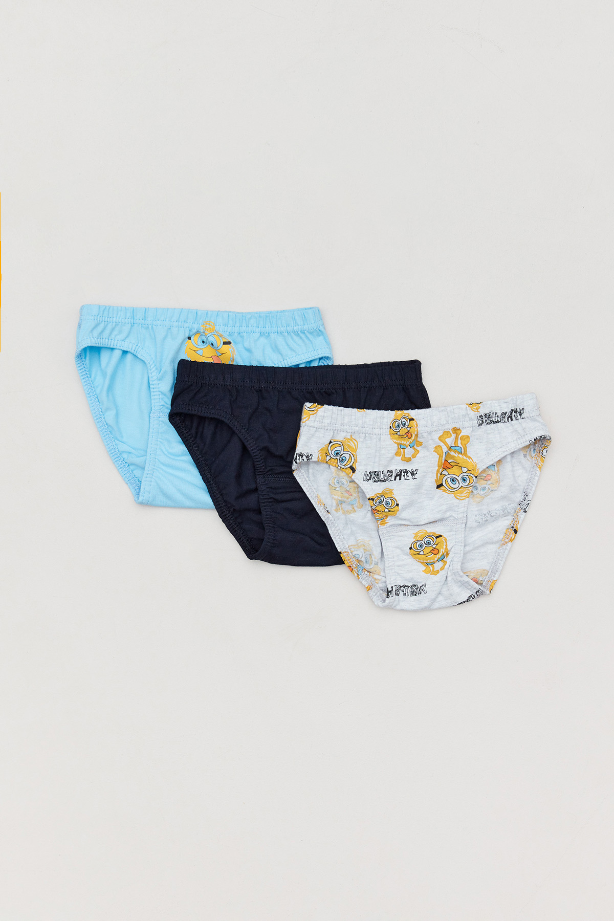 Fulla Moda-Monster Printed 3-Piece Boy's Slip Panties 1