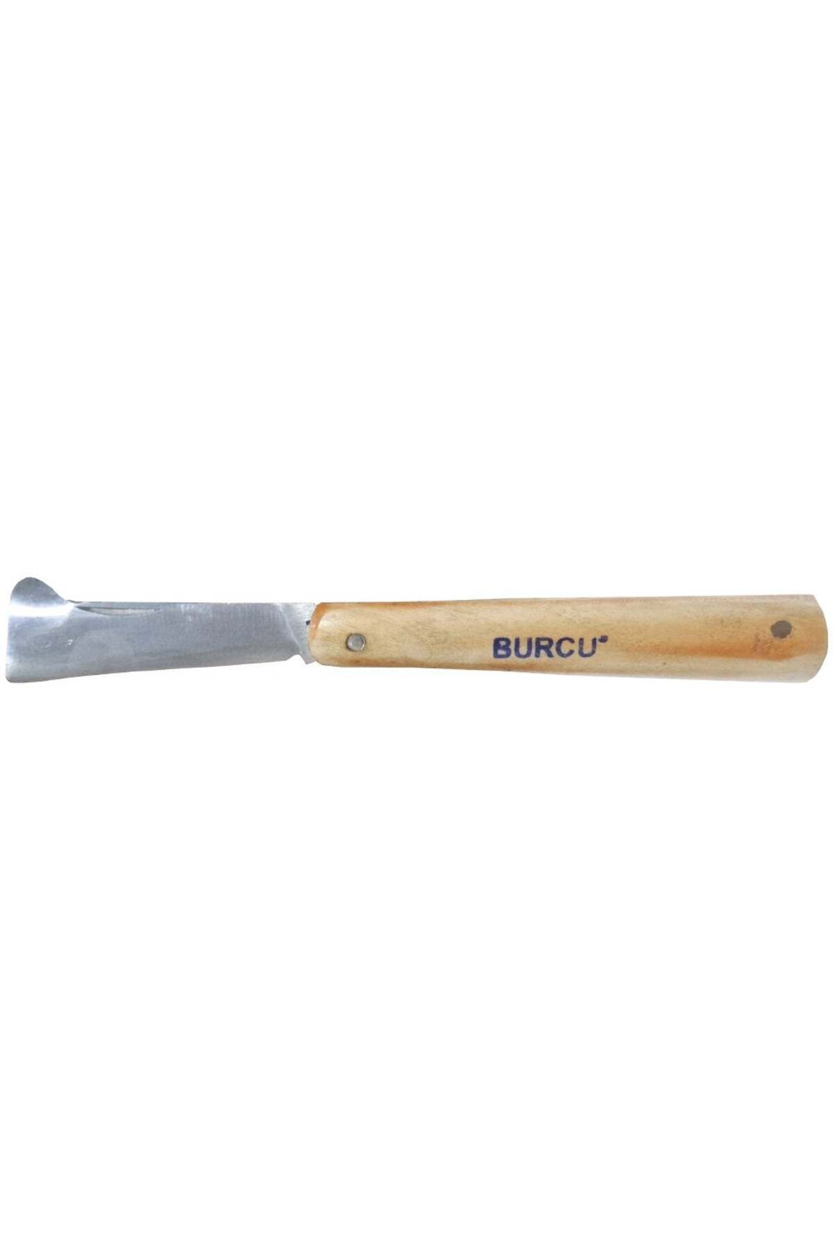 BURCU Aşı Bıçağı Düz Ağız Ahşap Sap 18cm - Denizli