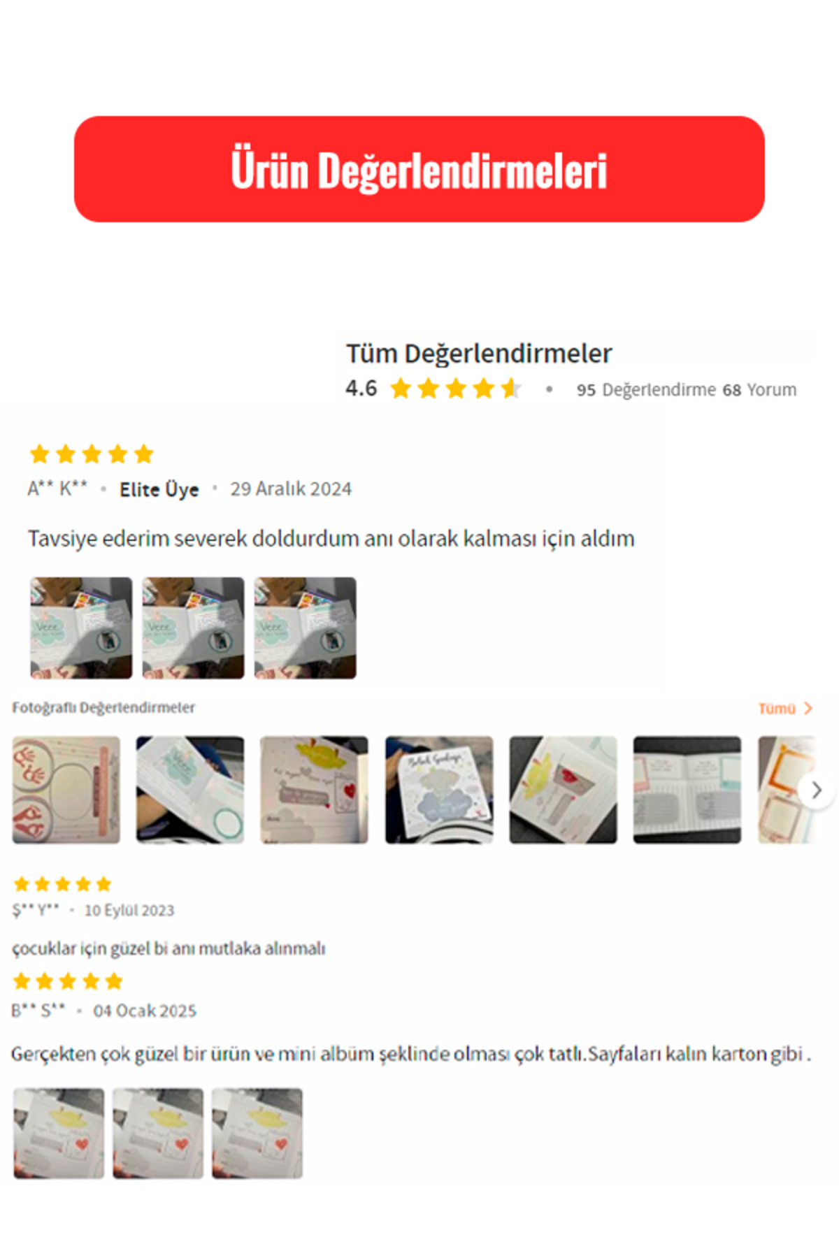 yeti kitap Bebek Günlüğü-yeni Doğan Bebek Anı Albümü fotoğrafı 5 (önizleme)
