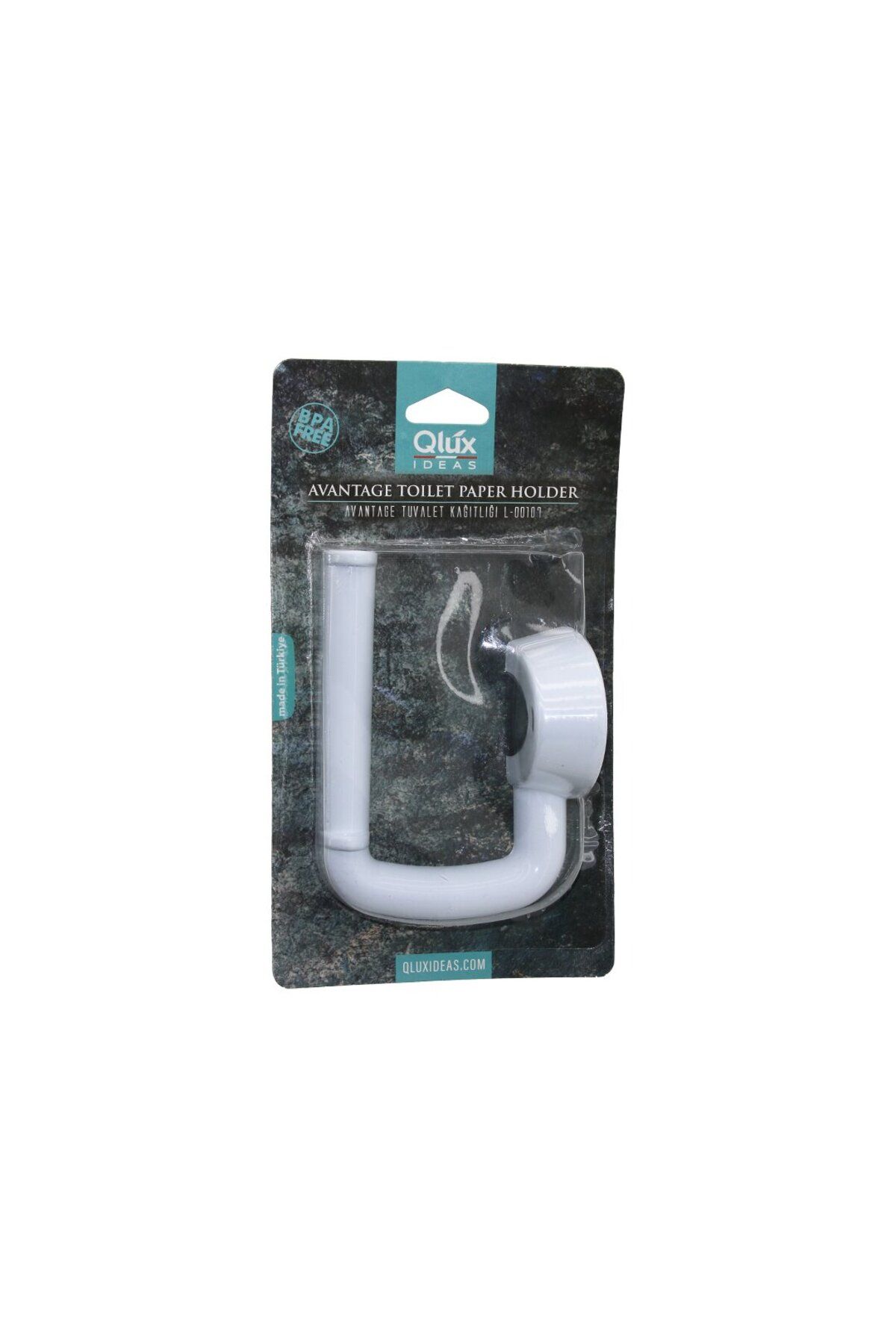 STOREMAX nffashopm QLUX L-00107 AVANTAGE TUVALET KAĞITLIK BEYAZ PLASTİK YAPIŞKANLI - VİDALI MONTAJ sto