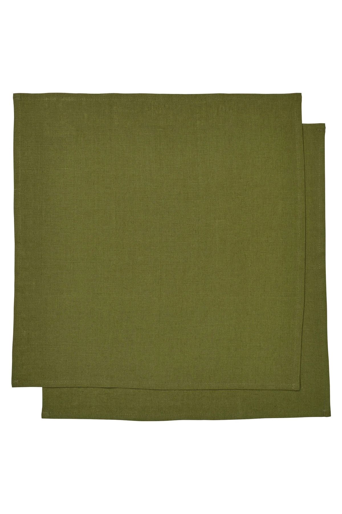 IKEA STOCKHOLM 2025 kumaş peçete, koyu yeşil, 50x50 cm, 2 adet