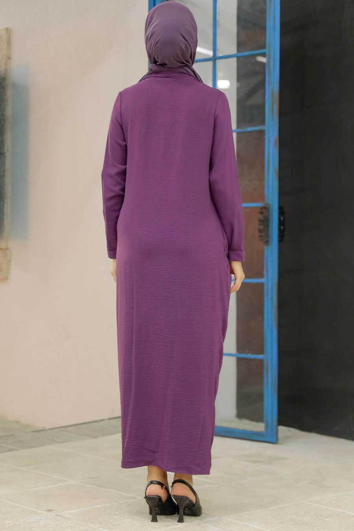 Neva Style-- فستان حجاب بلوم 34281mu 3