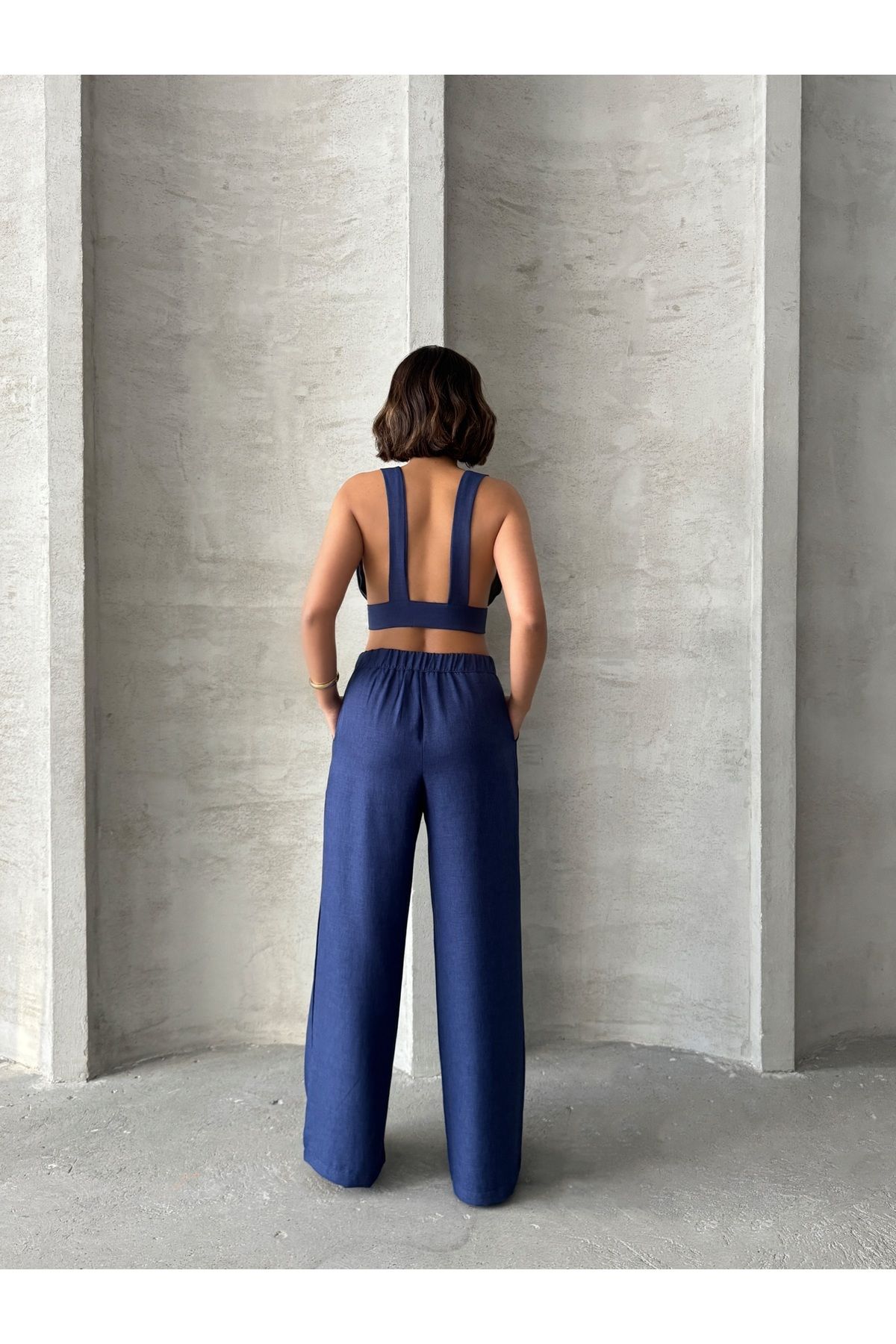 RockMore-Trend Crop Pantalon and Linen Set 5