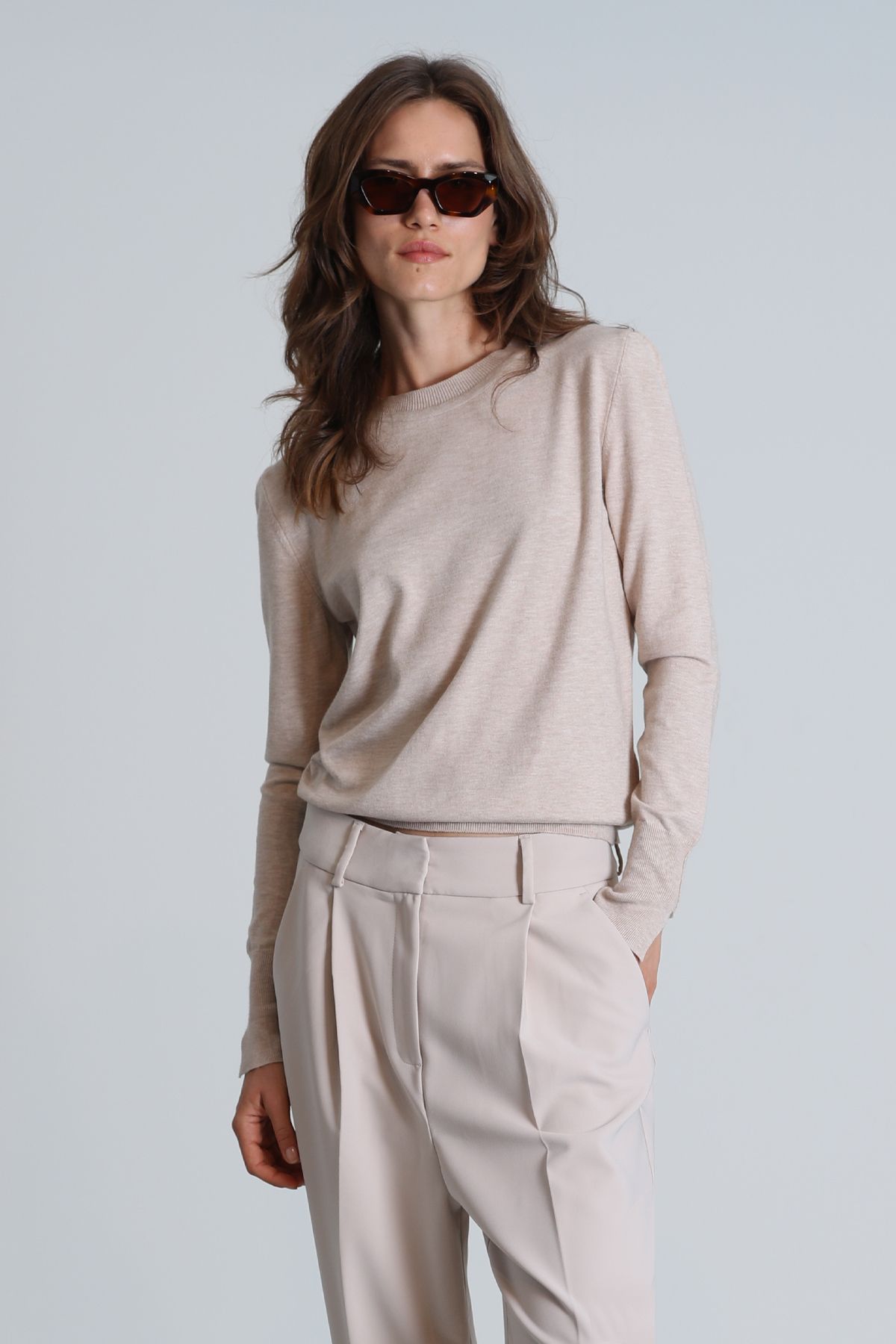 Lufian-Pulover de damă Bronte Beige 5