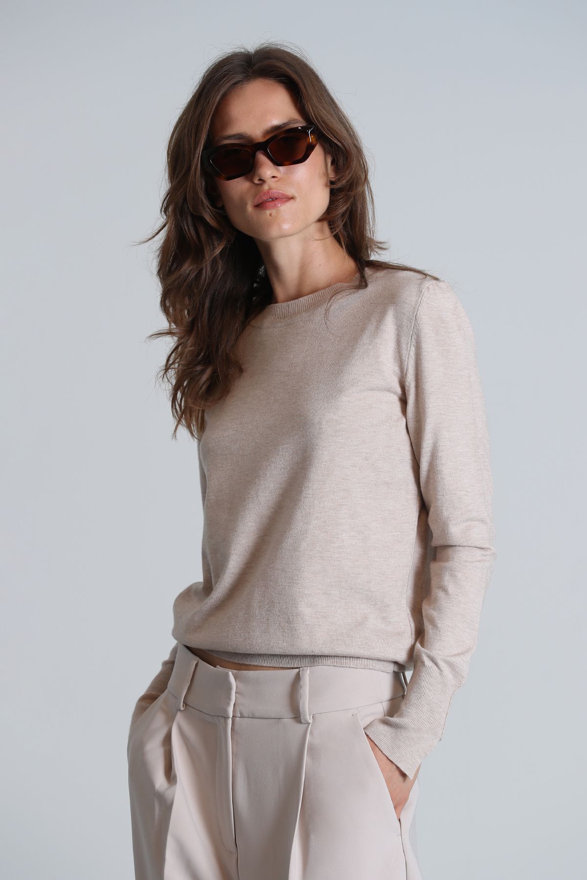 Lufian-Pulover de damă Bronte Beige 3