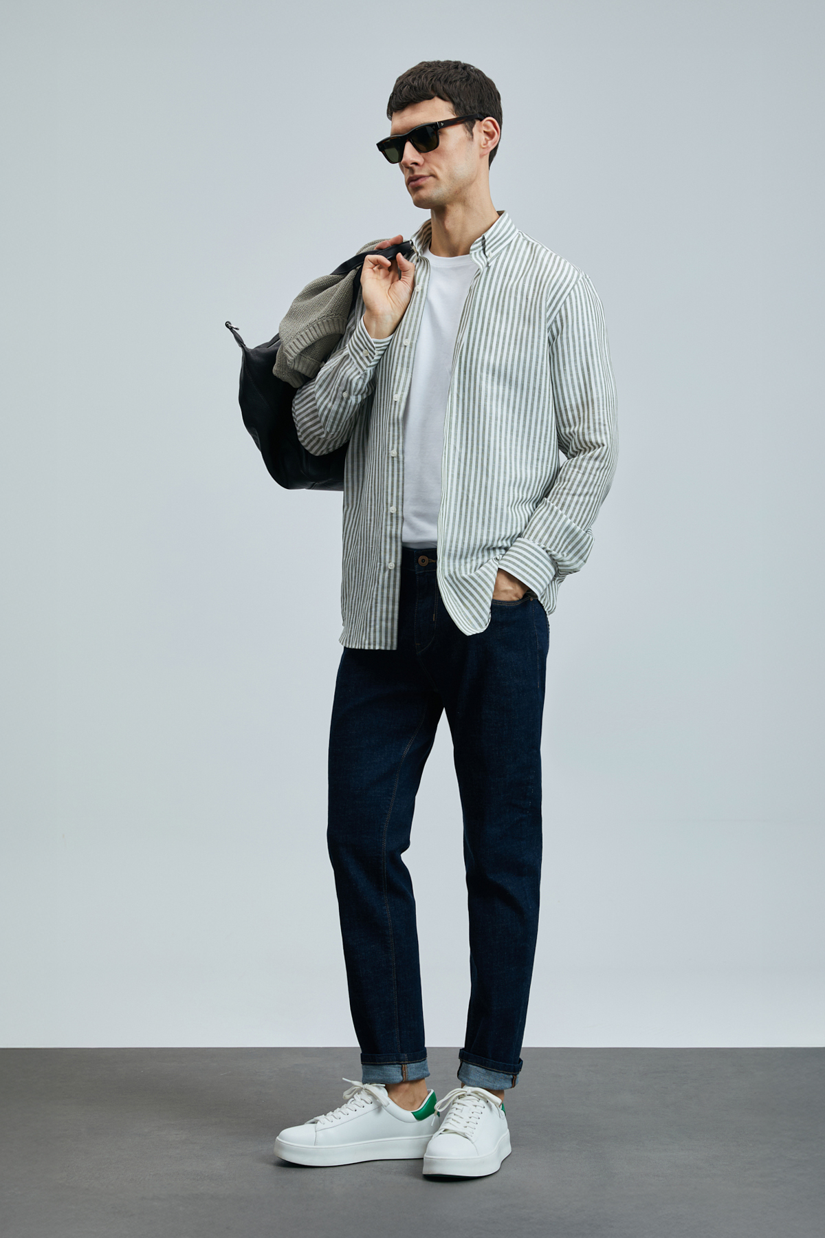 Lufian  Galıo Smart Jean Erkek Pantolon Regular Fit Mavi - Görsel 4