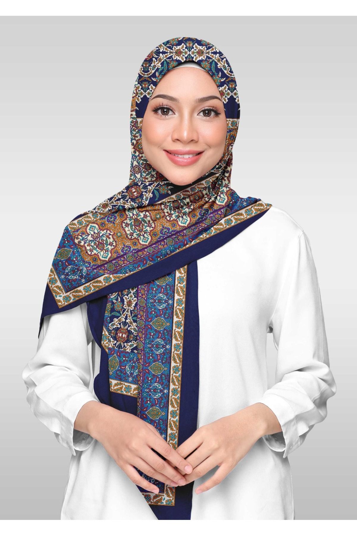 İpekal Şal Cu Model Etnic Din Voal Din Lycra - Femeie - 70 x 180