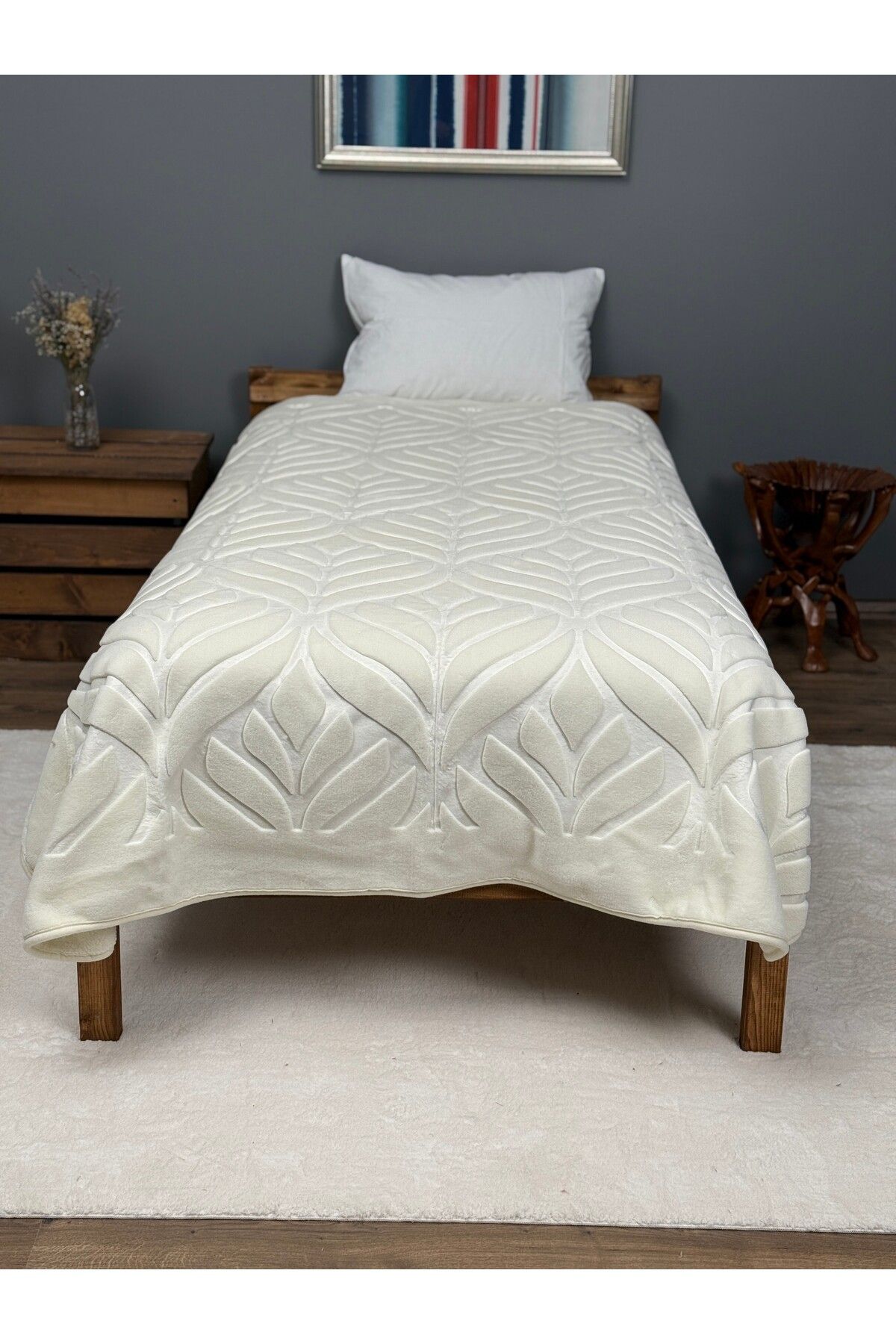 Merinos-MERINOS ELEGANCE SINGLE PERSON BLANKET 7