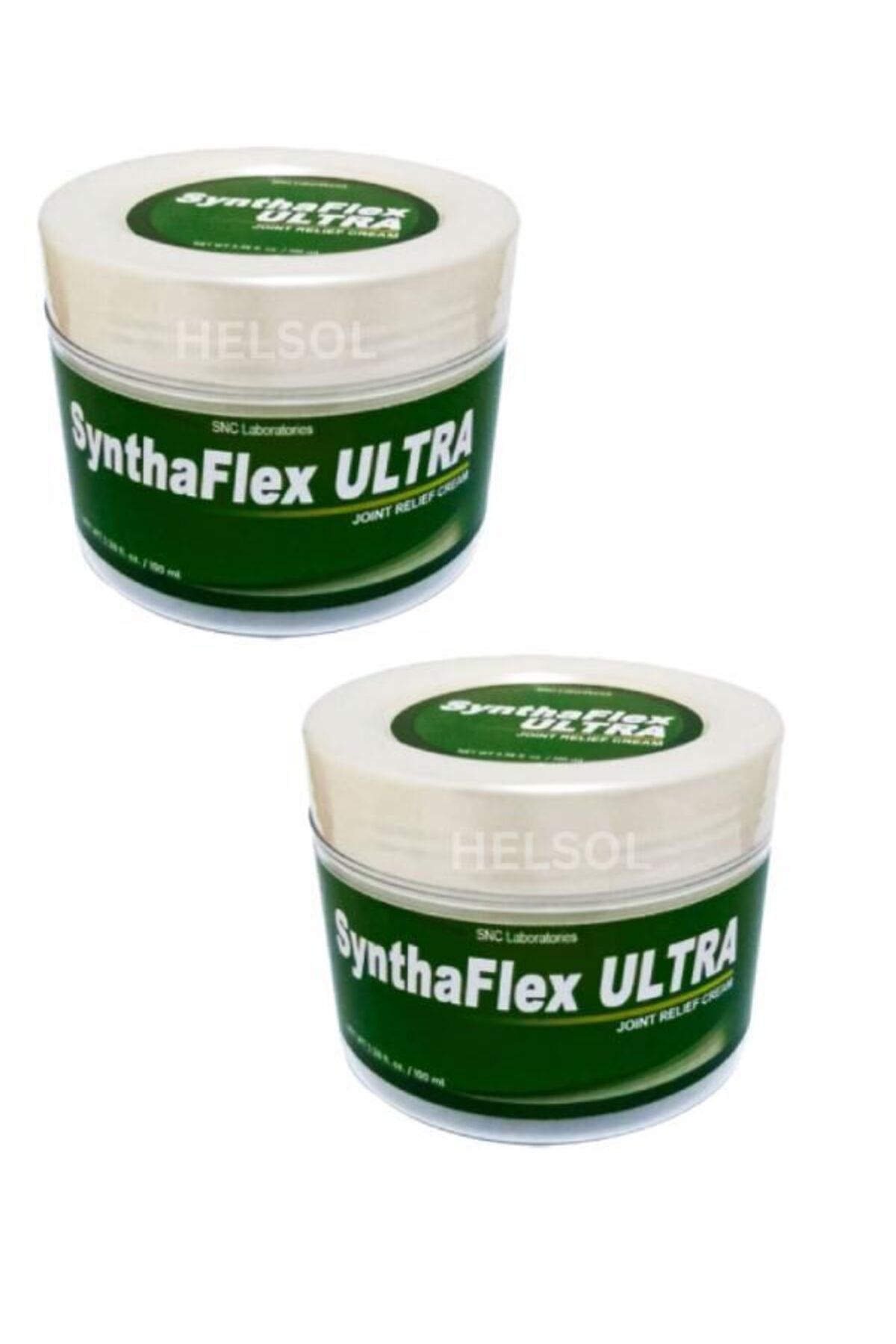 HELSOL SynthaFlex Ultra Bel Adale El Ayak Boyun Kiriş İskelet Sızıları İçin Masaj Kremi 100 ml x 2 ad