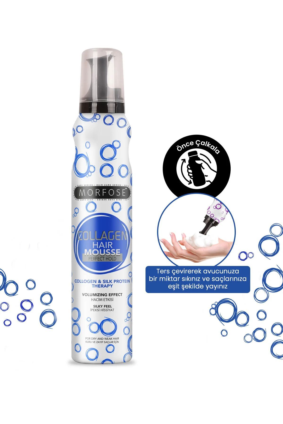 Kolajen Saç Köpük 200 ML - Besleyici Parlak Görünüm - mrfs — TEDA623987676664 — تصویر 3 از 3
