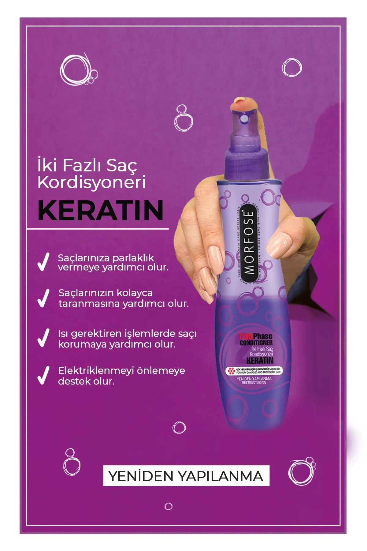 Keratin Çift Fazlı Kondisyoner Fön Suyu 240 ML - mrfs — XMLT623987761575 — تصویر 2 از 3