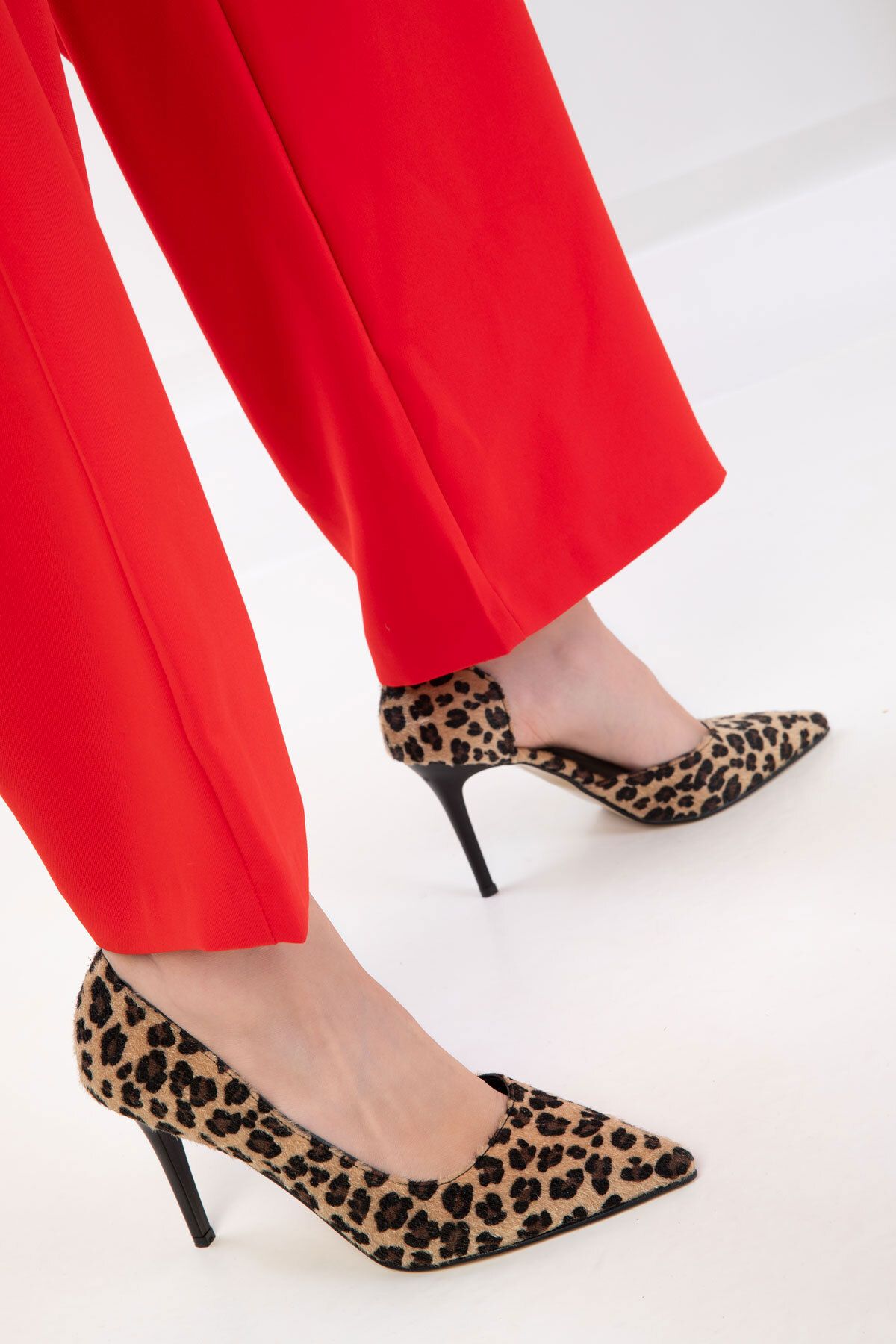 SOHO Klasyczne Buty Damskie Na Wysokim Obcasie W Panterkę Kobieta - 40