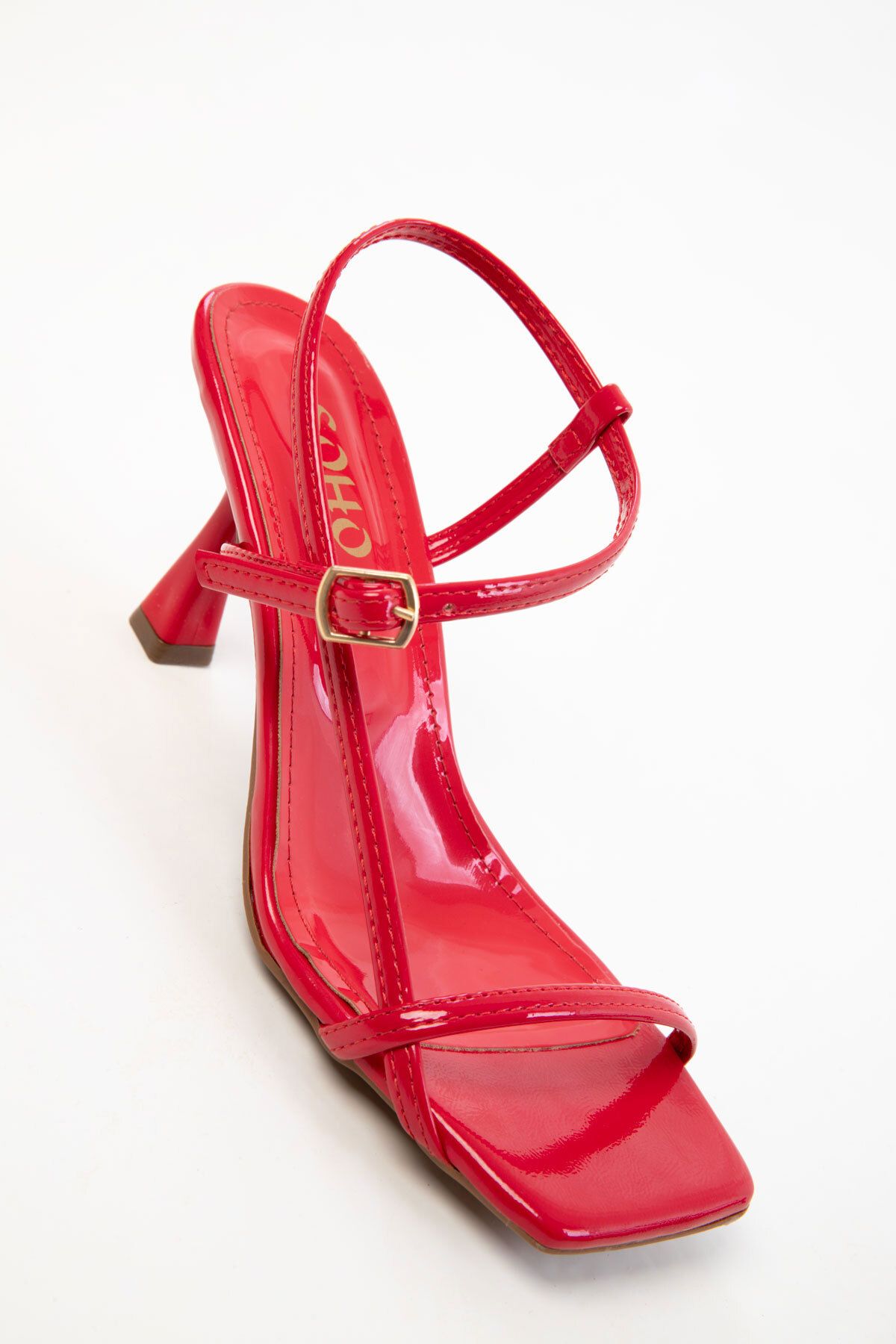 SOHO-20390 Red Patent Leather Women's Classic Heeled Shoes 5