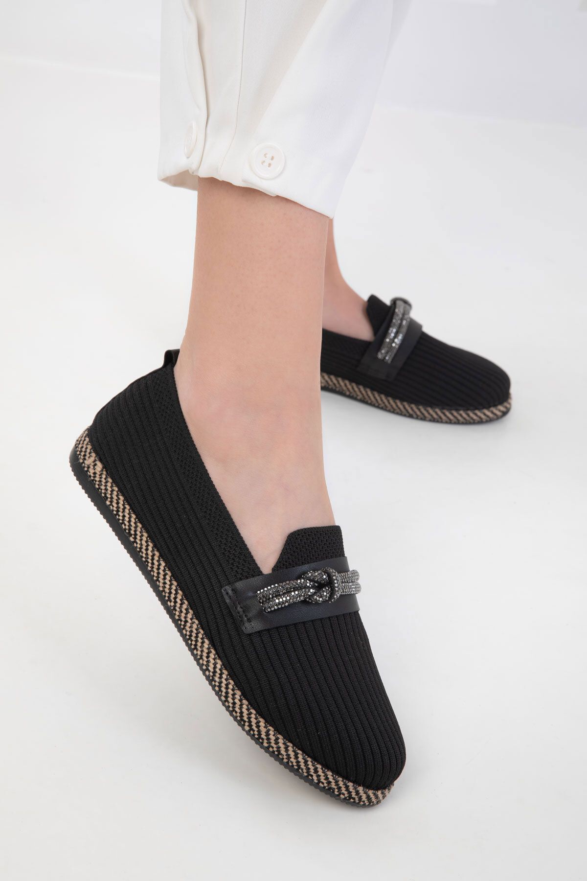SOHO-Black Women's Loafer Shoes 20474 3