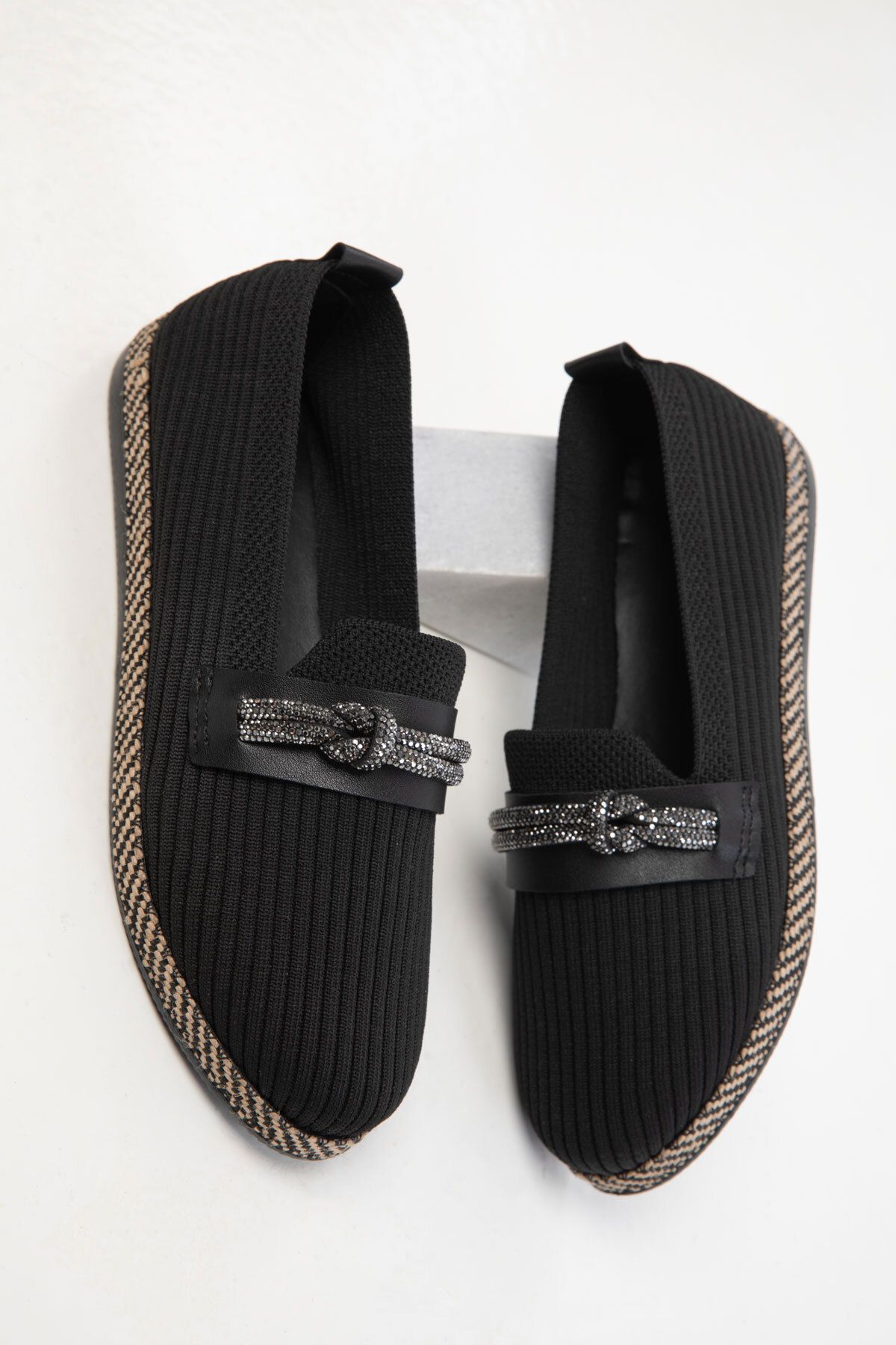 SOHO-Black Women's Loafer Shoes 20474 2