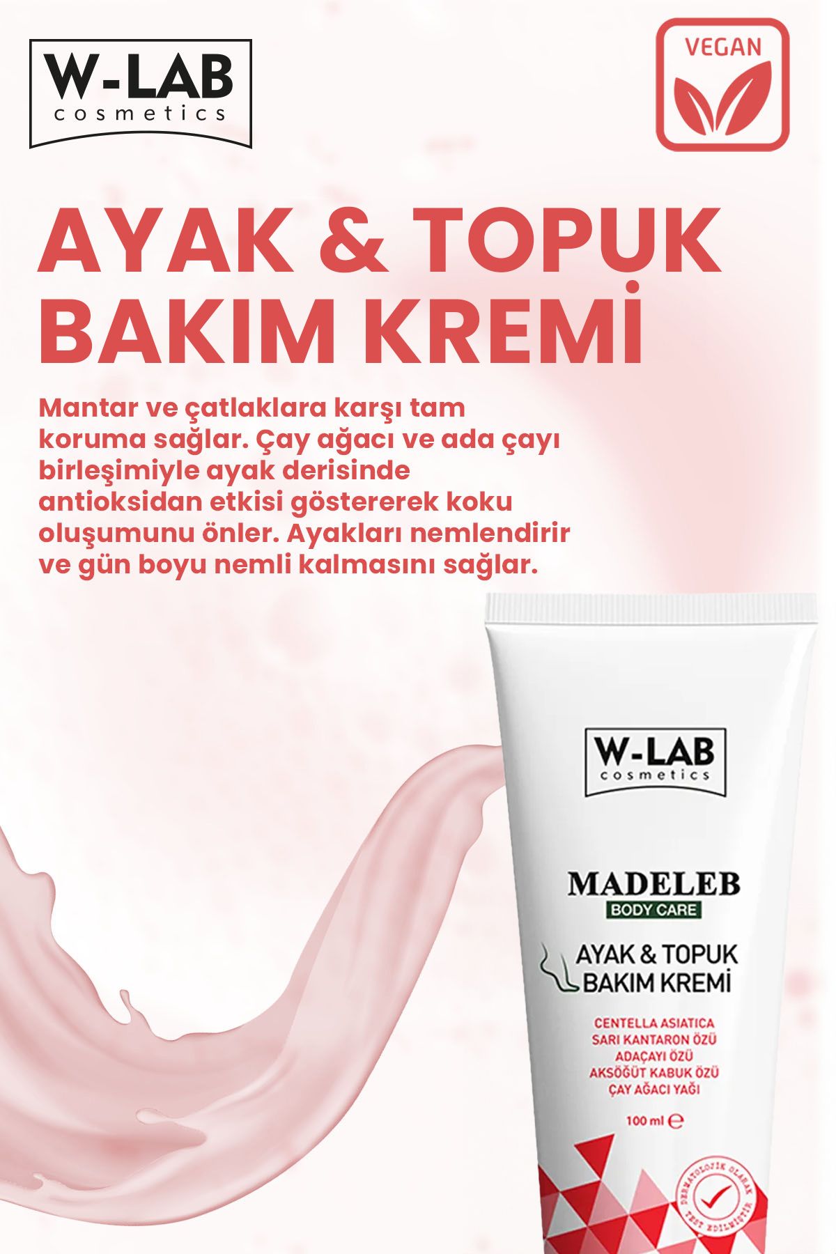 W-Lab Kozmetik-Foot and Heel Care Cream 100 ML 4