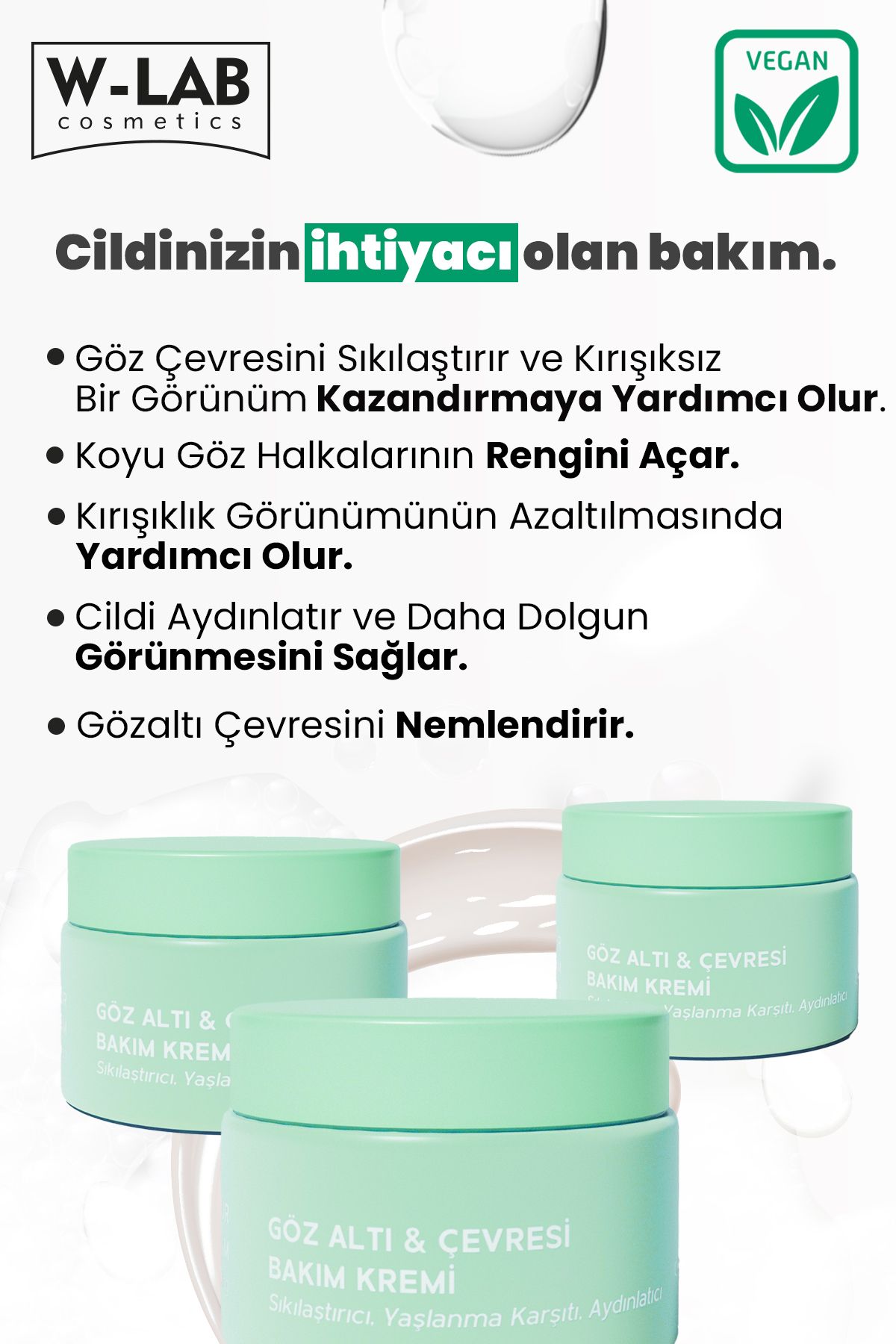 W-Lab Kozmetik-50 ml under Eye and Around Eye Care Cream 2