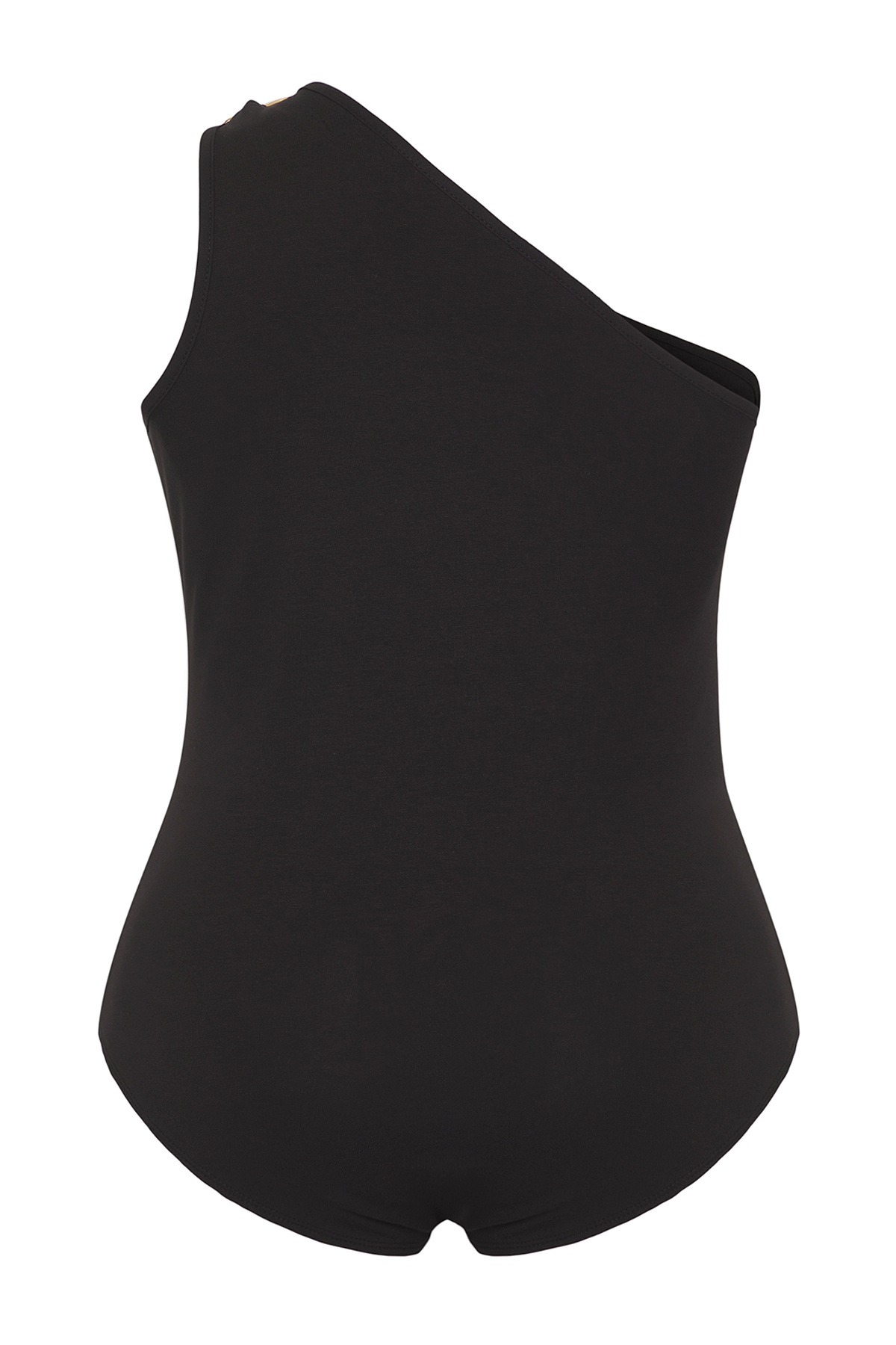 Trendyol Curve-Schwarzer Accessoire-detaillierter gestrickter Body in Übergröße TBBSS25CS00004 7