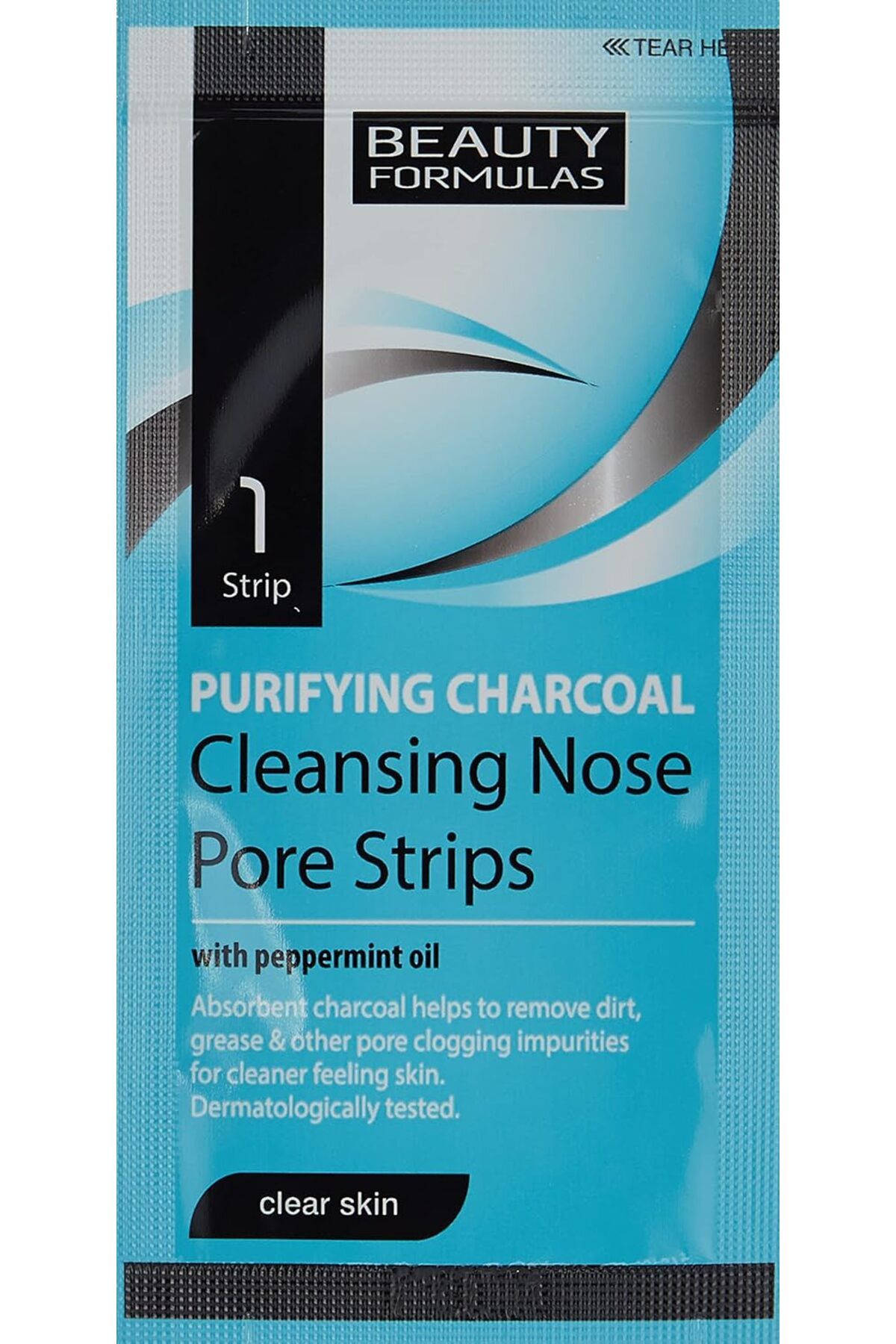 BEAUTY FORMULAS-Purifying Charcoal Deep Cleansing Nose Pore Strips 6pcs 5
