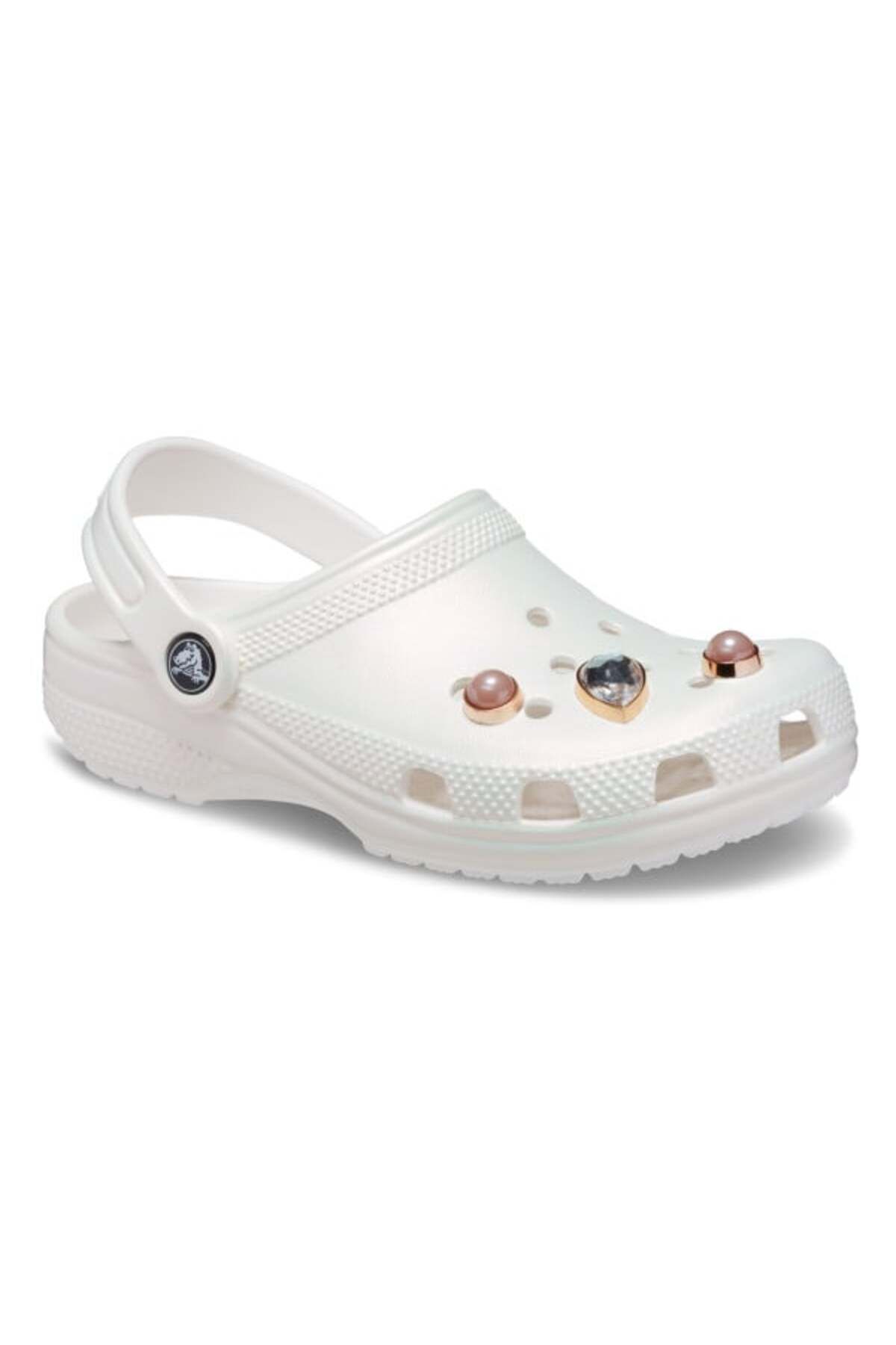 Crocs-Saboti classic toddler crystals pearls clog - white 2