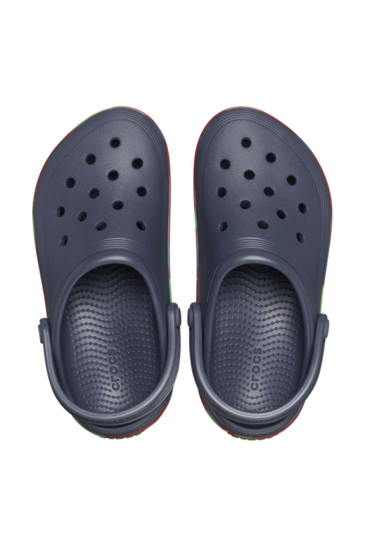 Crocs-Saboti toddler off court glow band clog - storm/multi 5