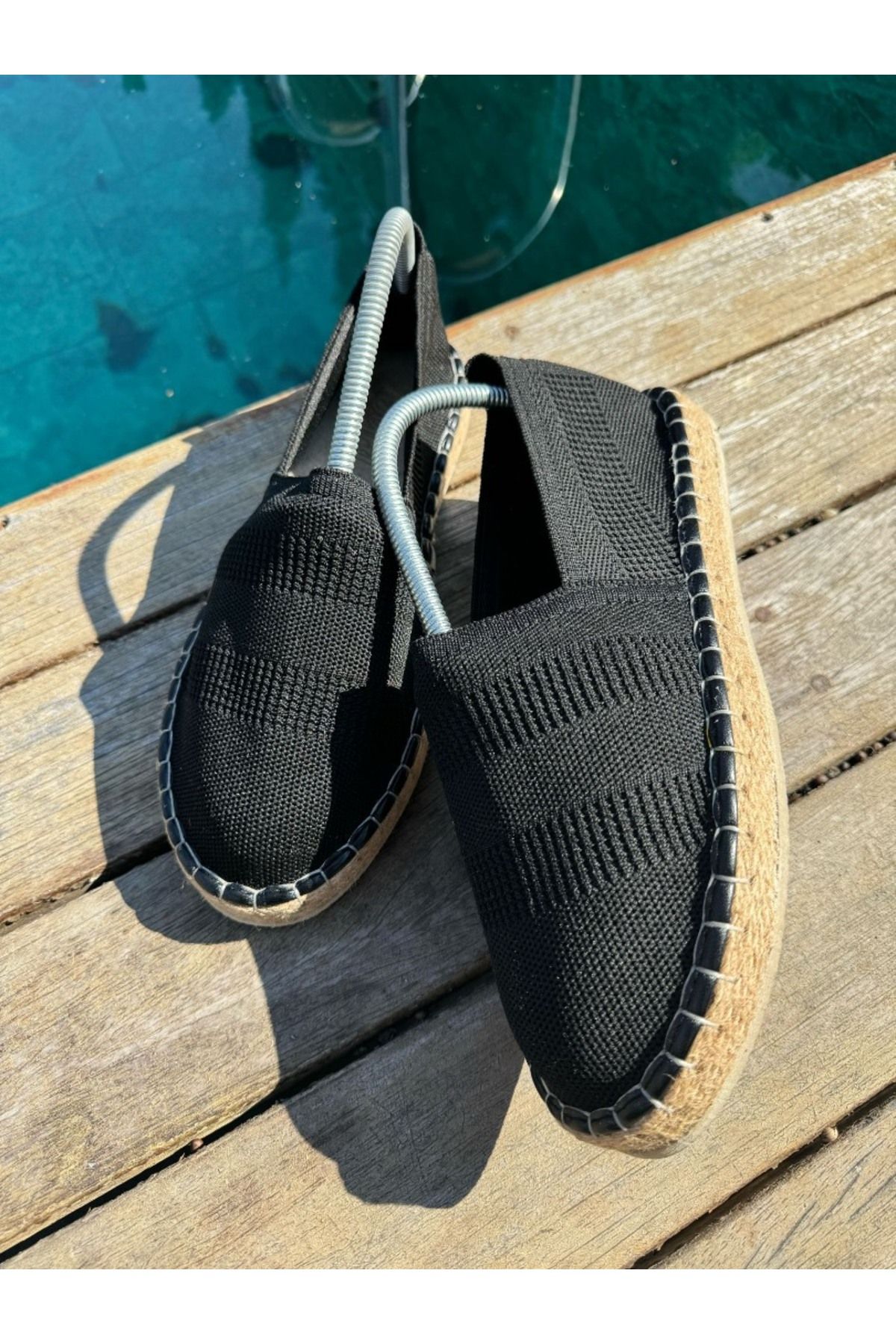 by selvi Lukka Shoes Holly Erkek Siyah Triko Espadril