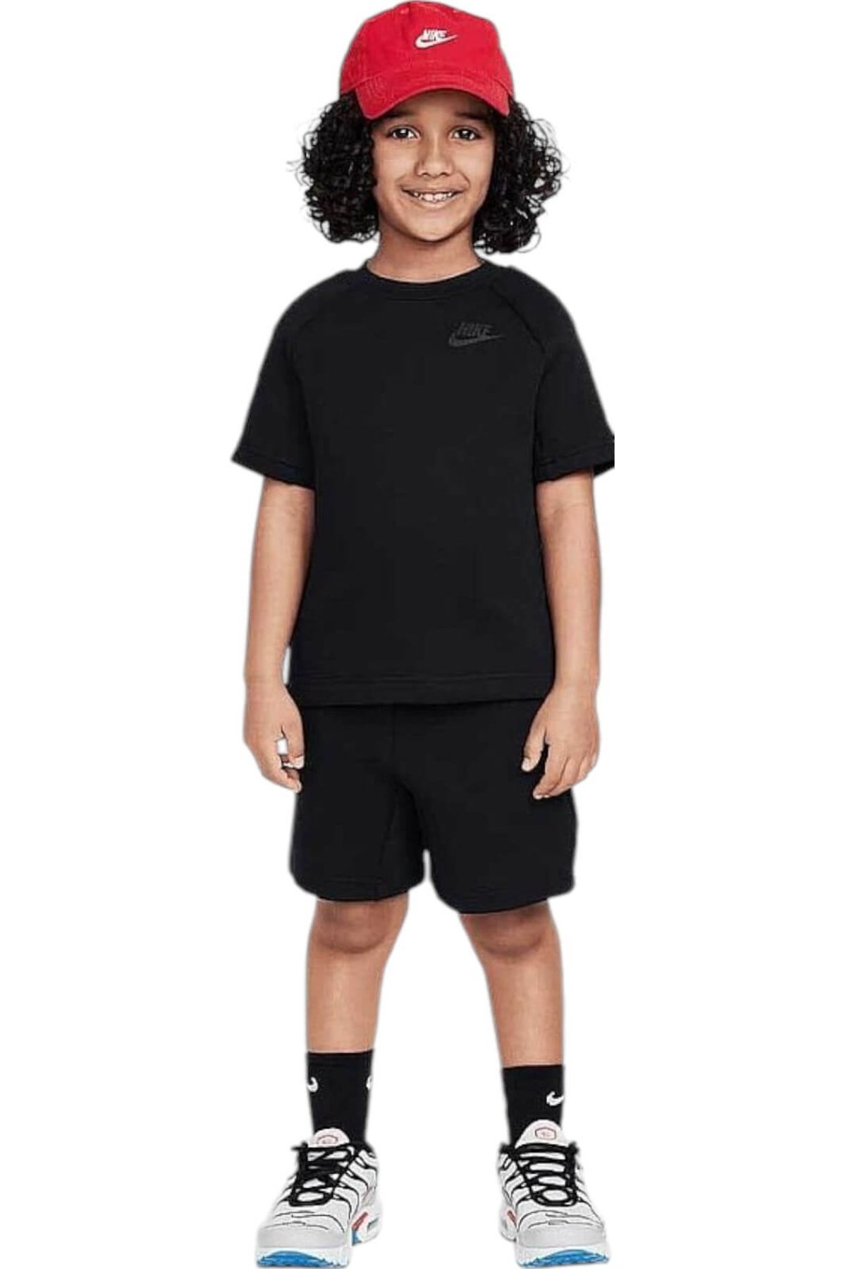Nike Compleu Nike Tech Fleece Tee Short - Masculin - 6–7 years