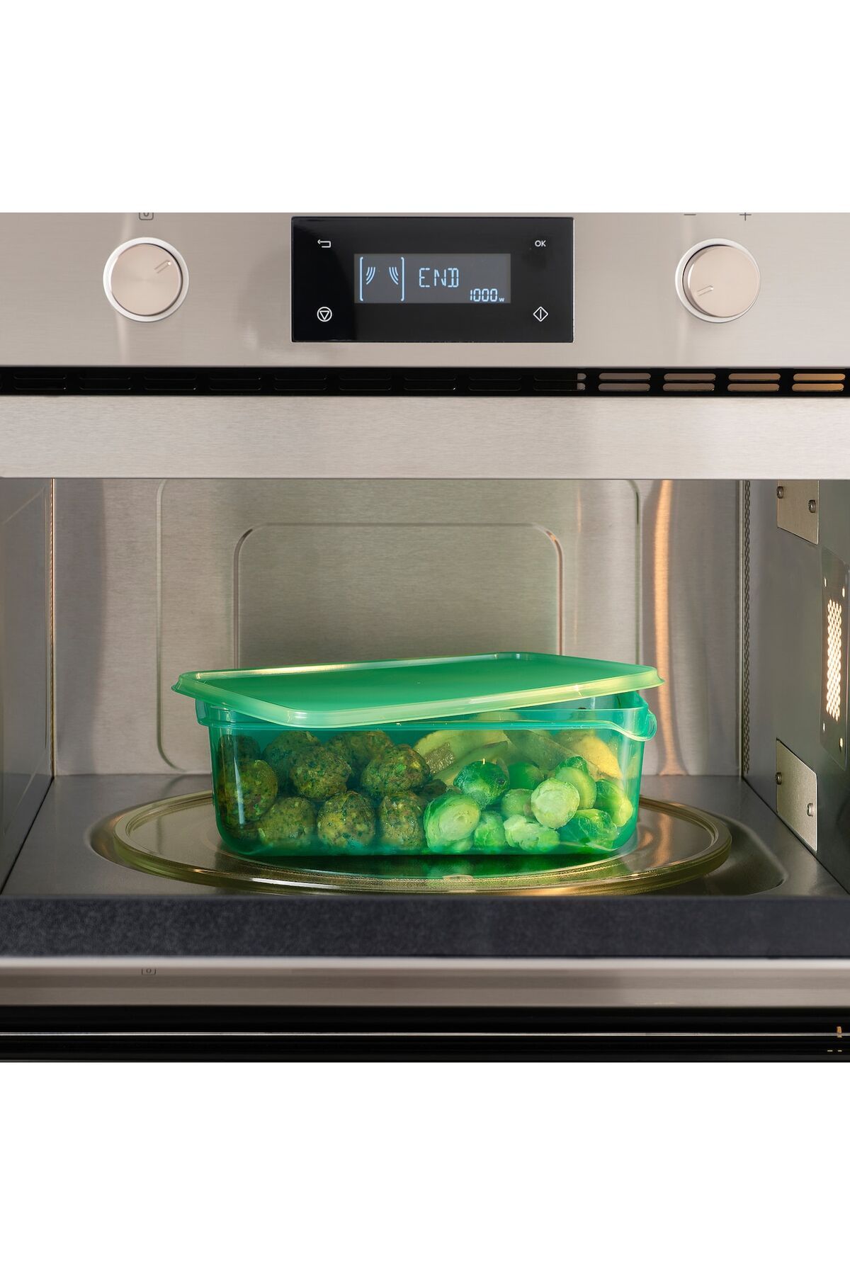 IKEA-PRUTA Food Container Set of 17 with Lids Green, 150ml to 1.8L Sizes 4
