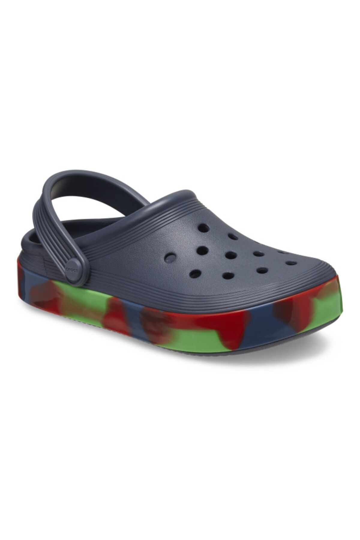 Crocs-Saboti toddler off court glow band clog - storm/multi 2