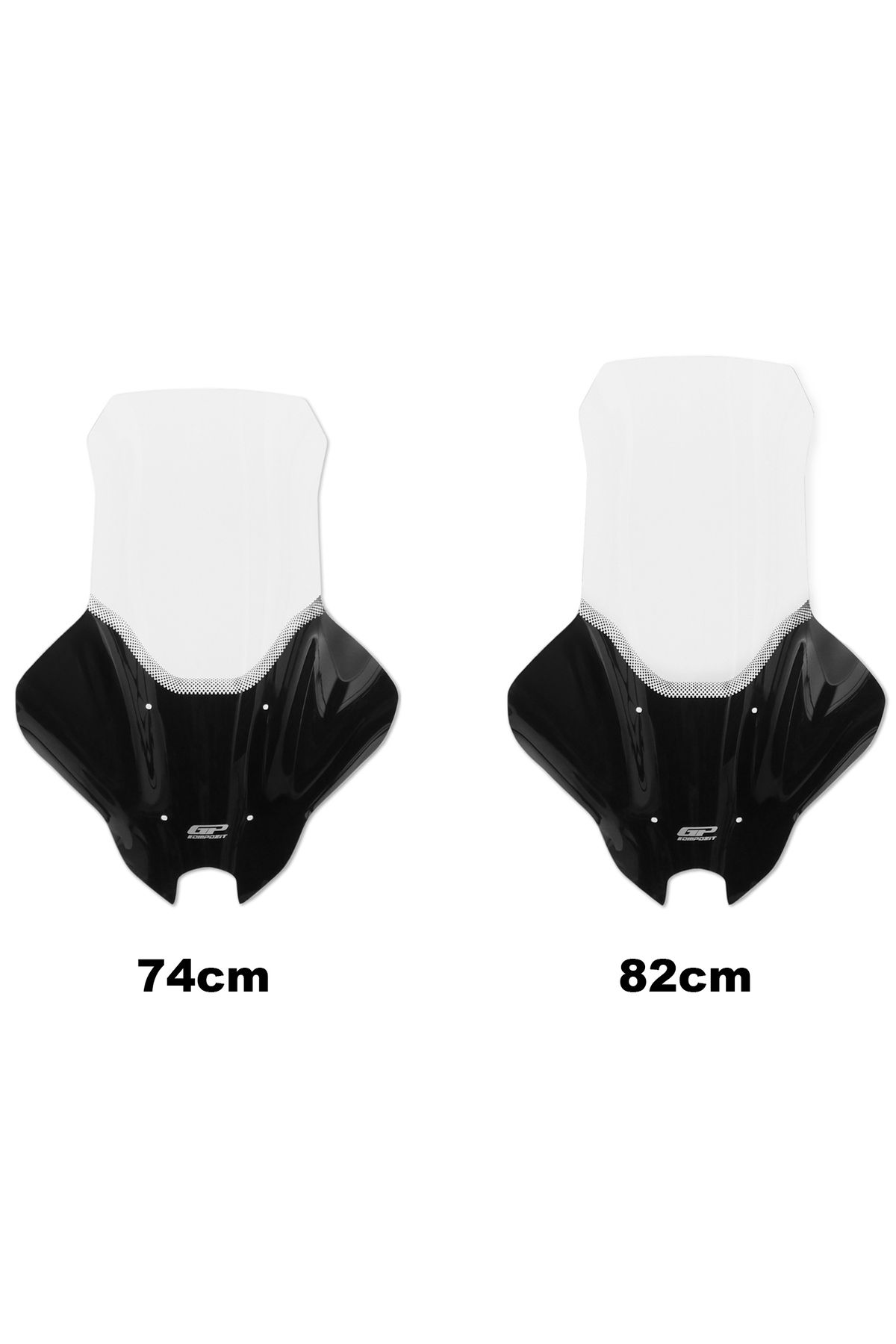 GP KOMPOZİT GP Kompozit Yamaha NMAX 125 / 155 2025 Uyumlu Elcikli Tur Camı Şeffaf 82 cm