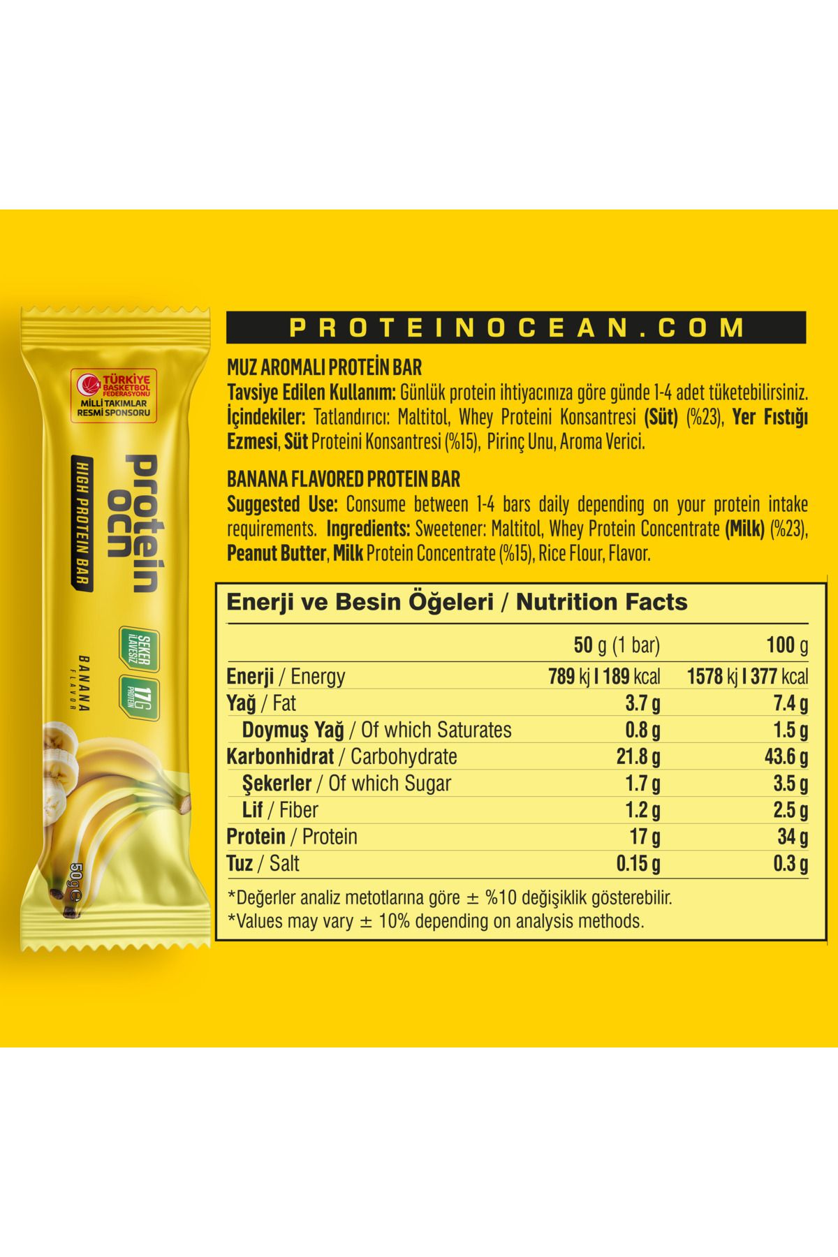 Proteinocean-Protein Bar - Mixed Box - 50g X 4 Pieces 8