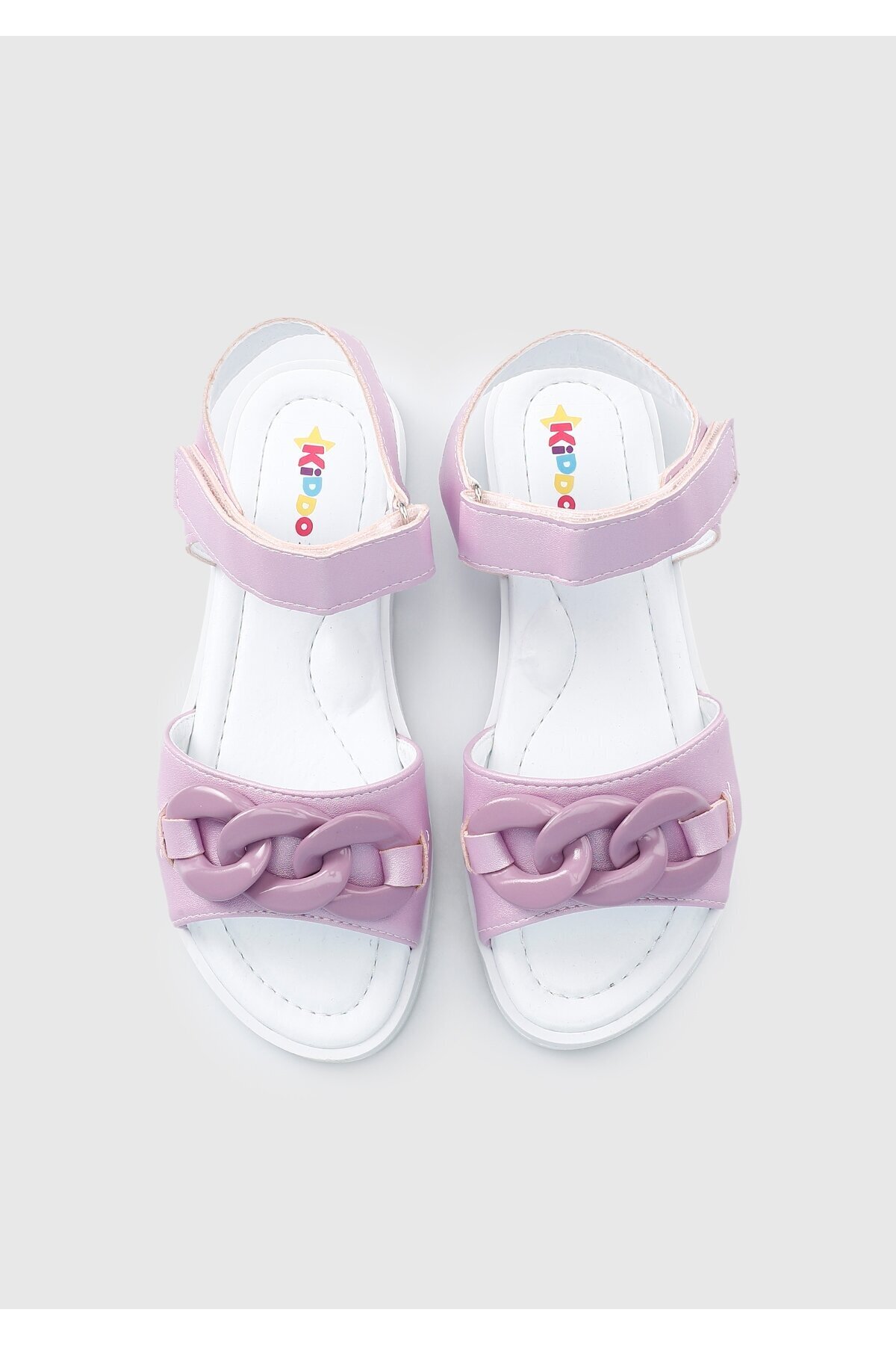 Kiddo-Lilac Flat Sandals for Girls 5