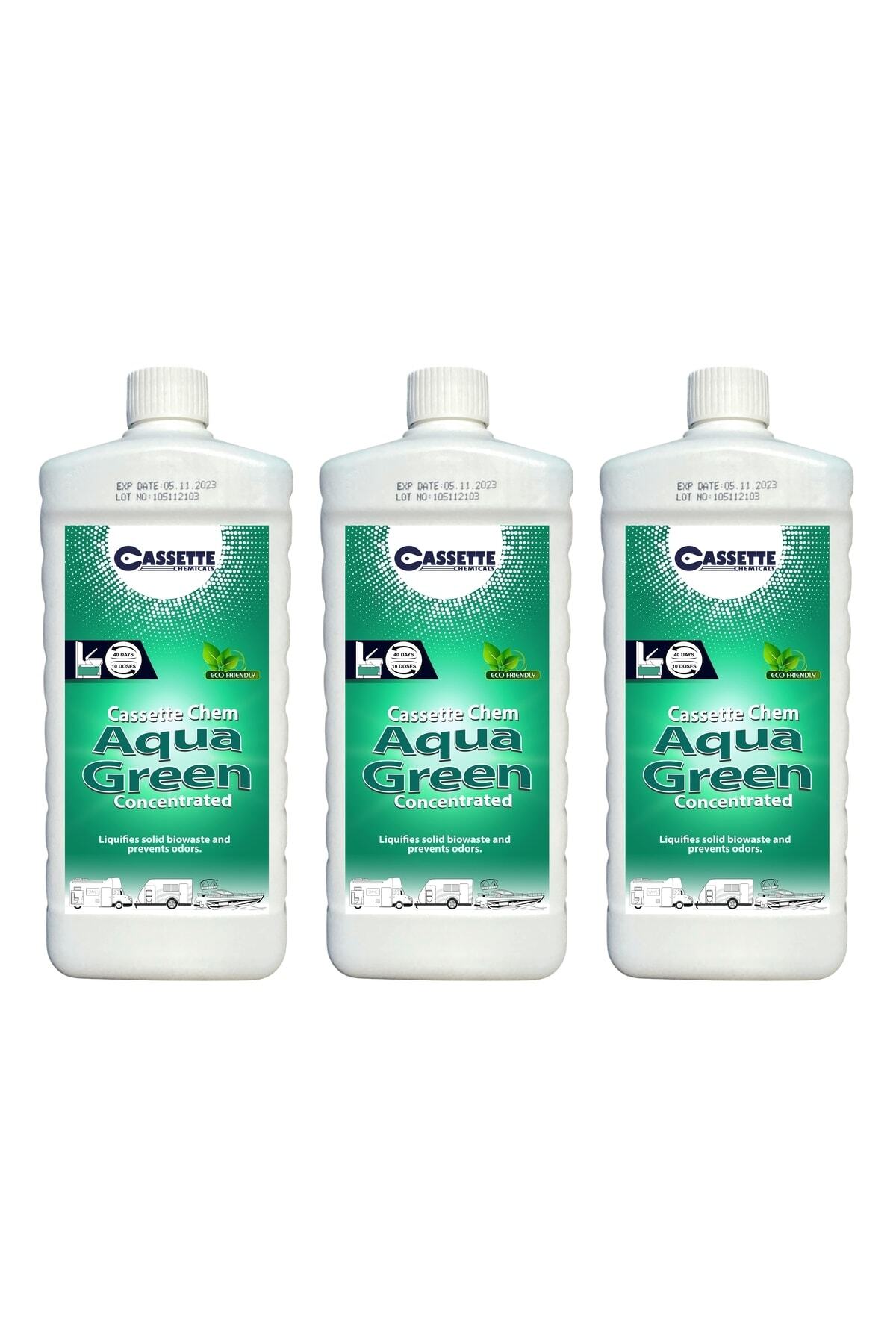 CASSETTE CHEMICALS Karavan Tekne Tuvalet Kimyasalı Aqua Green Atık