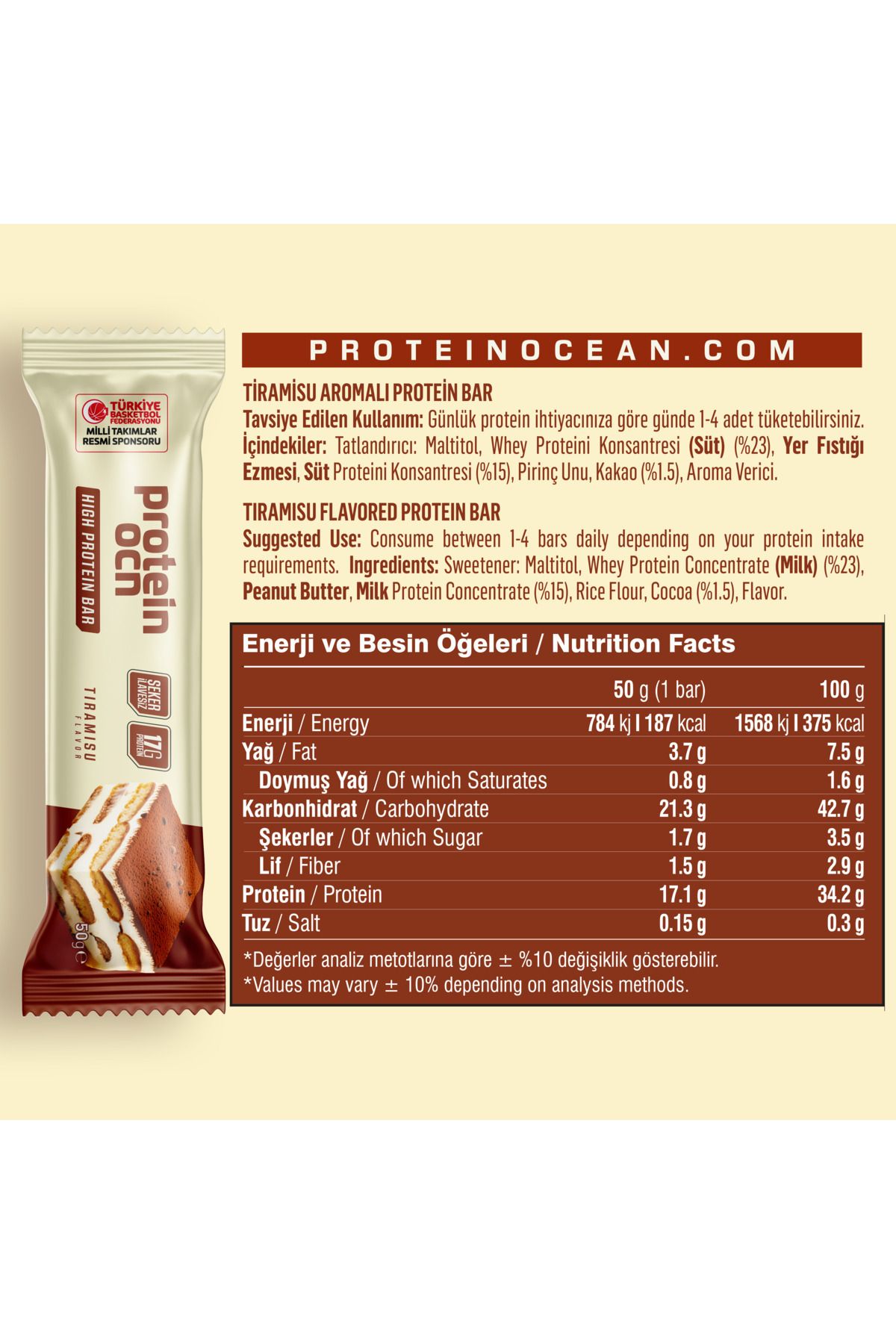 Proteinocean-Protein Bar - Mixed Box - 50g X 4 Pieces 7
