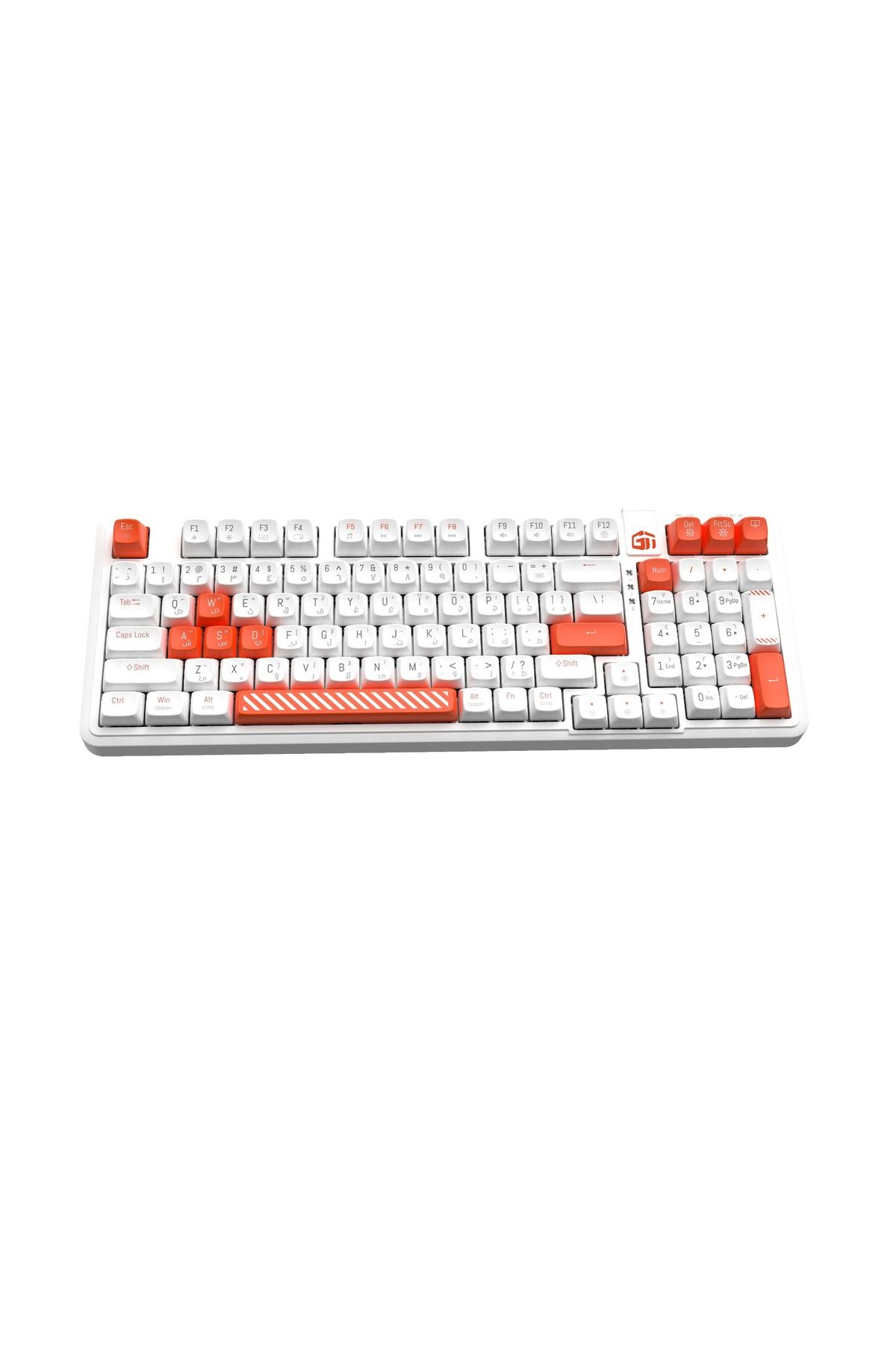 Gamertek-GamerTek Arcade Keys Wireless Mechanical Gaming Keyboard White 4