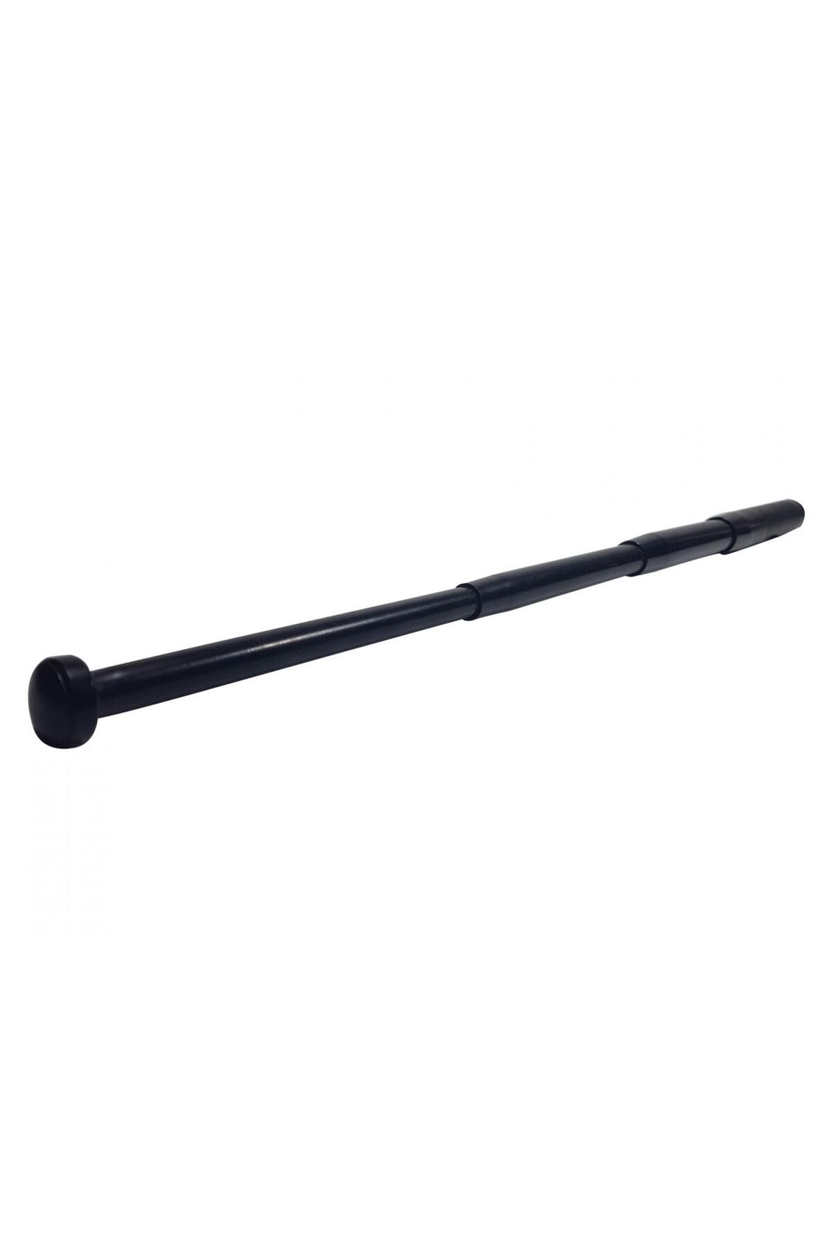 Depox-Telescopic steel walking stick set, black, 64 cm and skull box 3