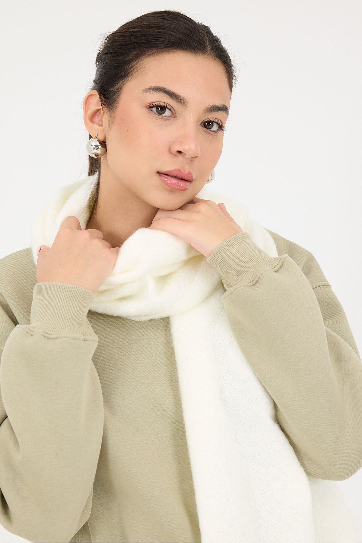 Addax-Long Soft Textured Shawl Shawl3002-A3 2